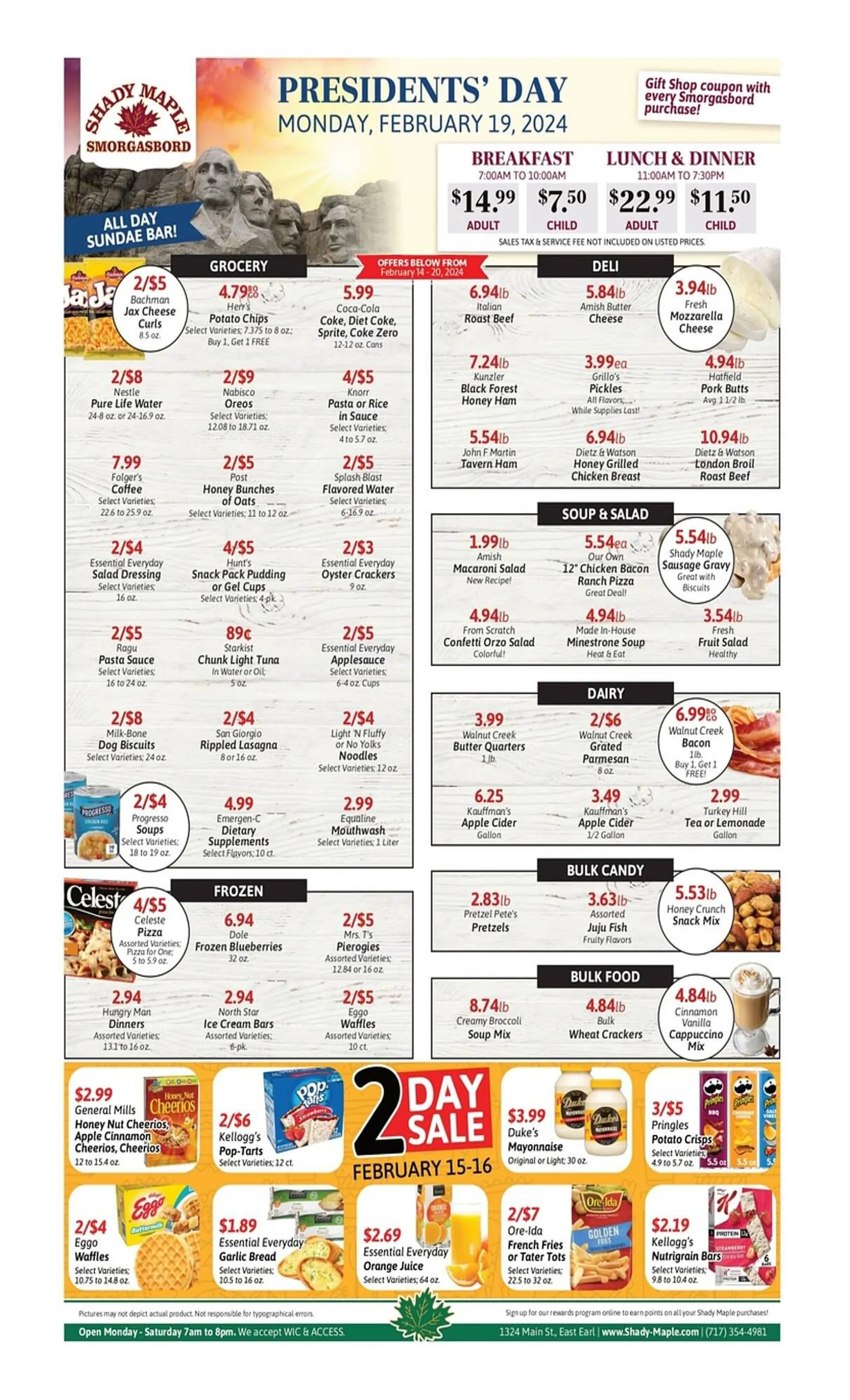 Weekly ad Shady Maple ad from February 14 to February 20 2024 - Page 2