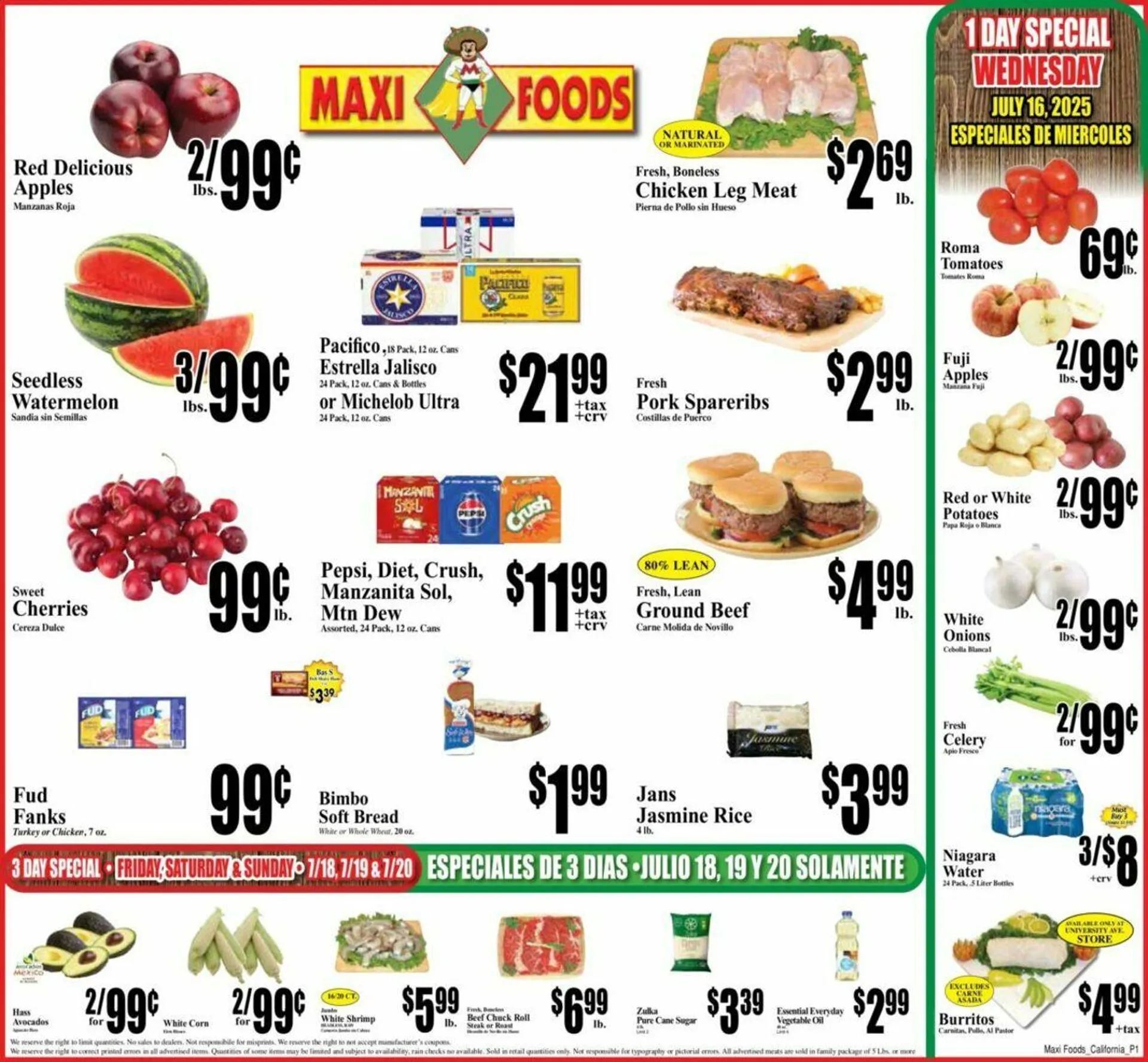Weekly ad Maxi Foods Current weekly ad from July 16 to July 22 2025 - Page 1