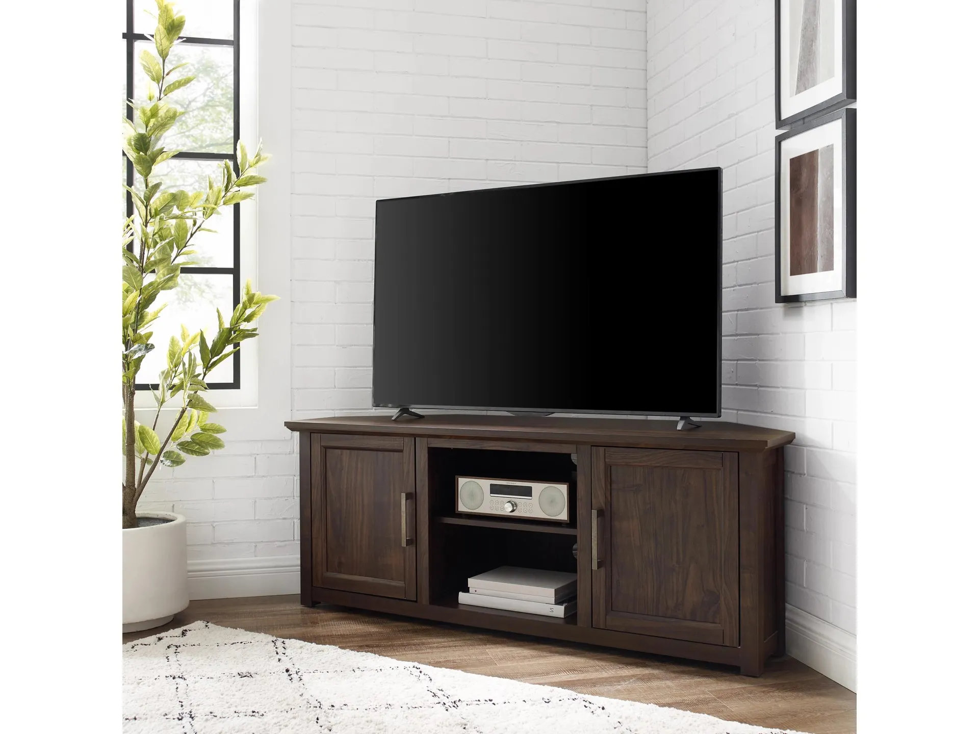 Crosley Furniture Camden Corner 58" TV Stand