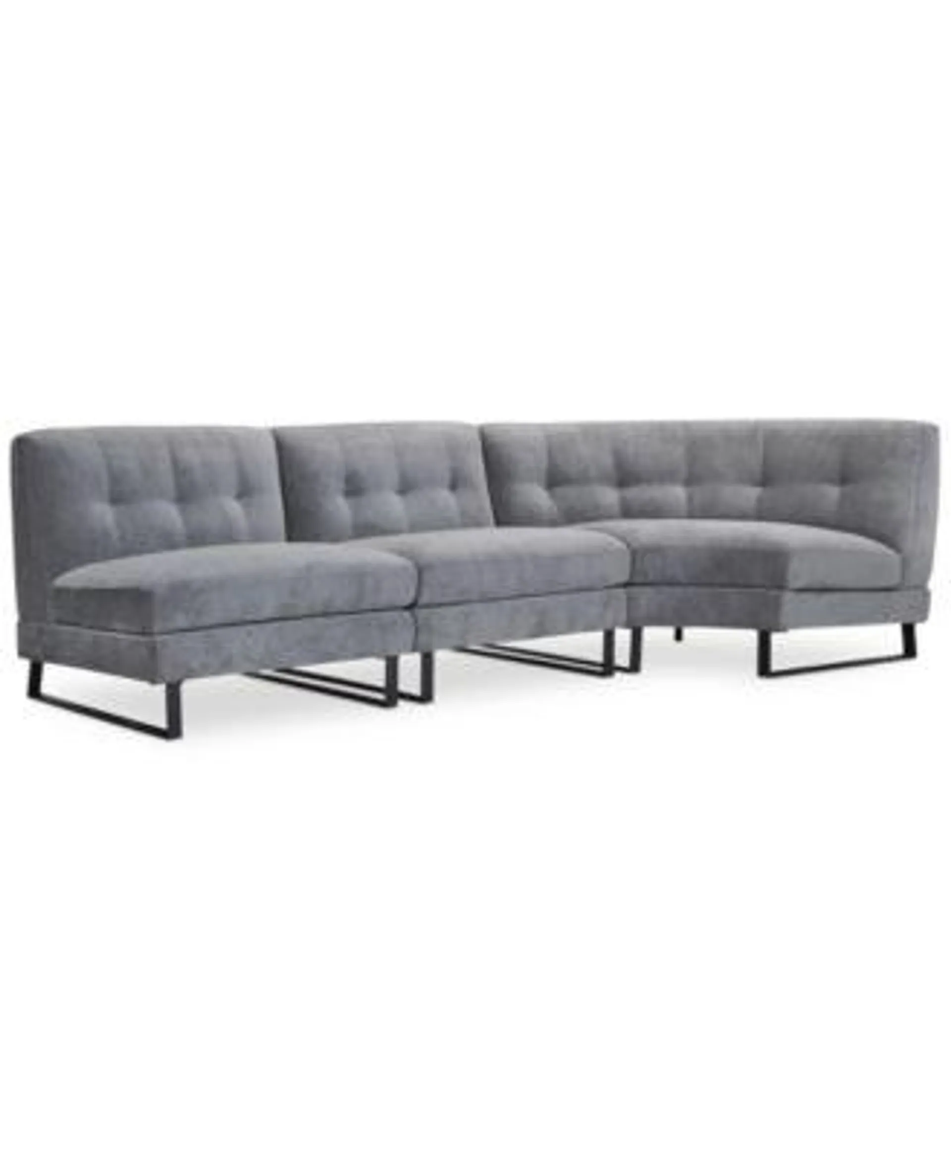 CLOSEOUT! Kathya 117" 3-Pc. Fabric Modular Sectional, Created for Macy's