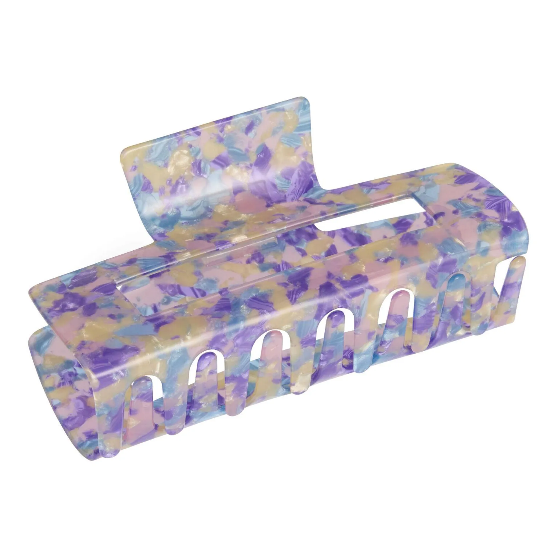 Purple Iridescent Resin Claw Clip