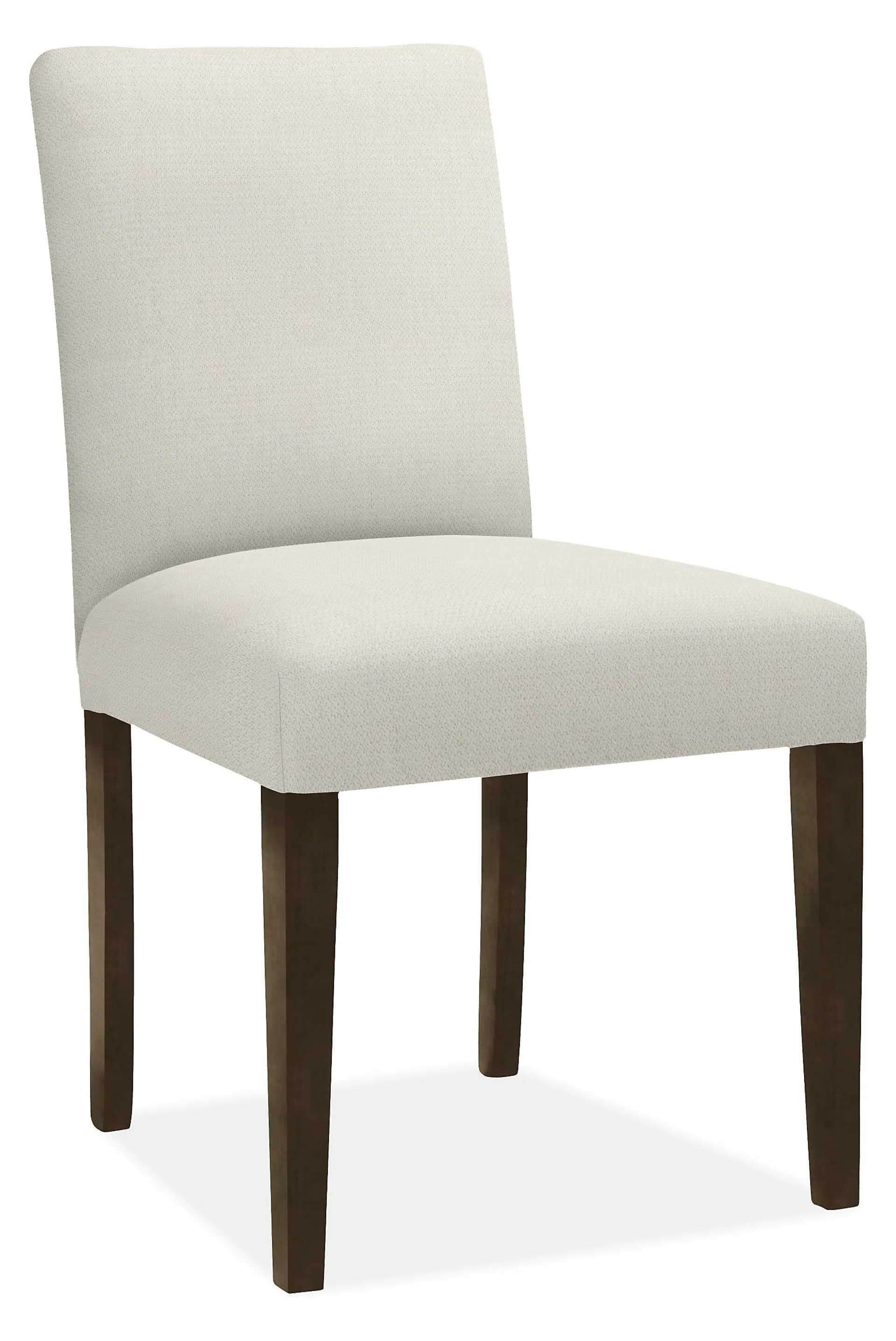 Peyton Side Chair in Orla White with Charcoal Legs