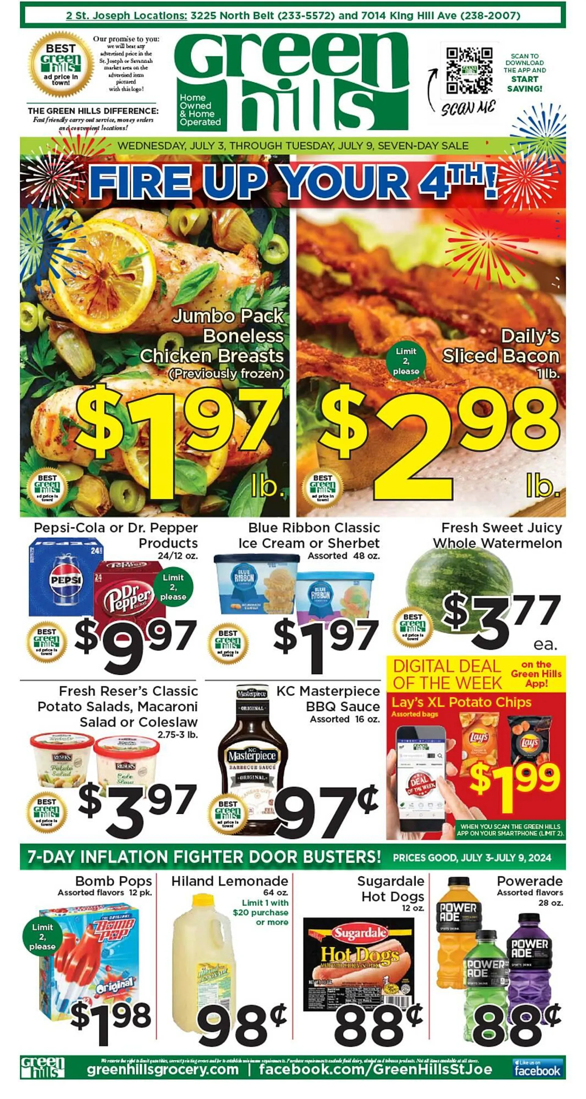 Green Hills Grocery ad - 1