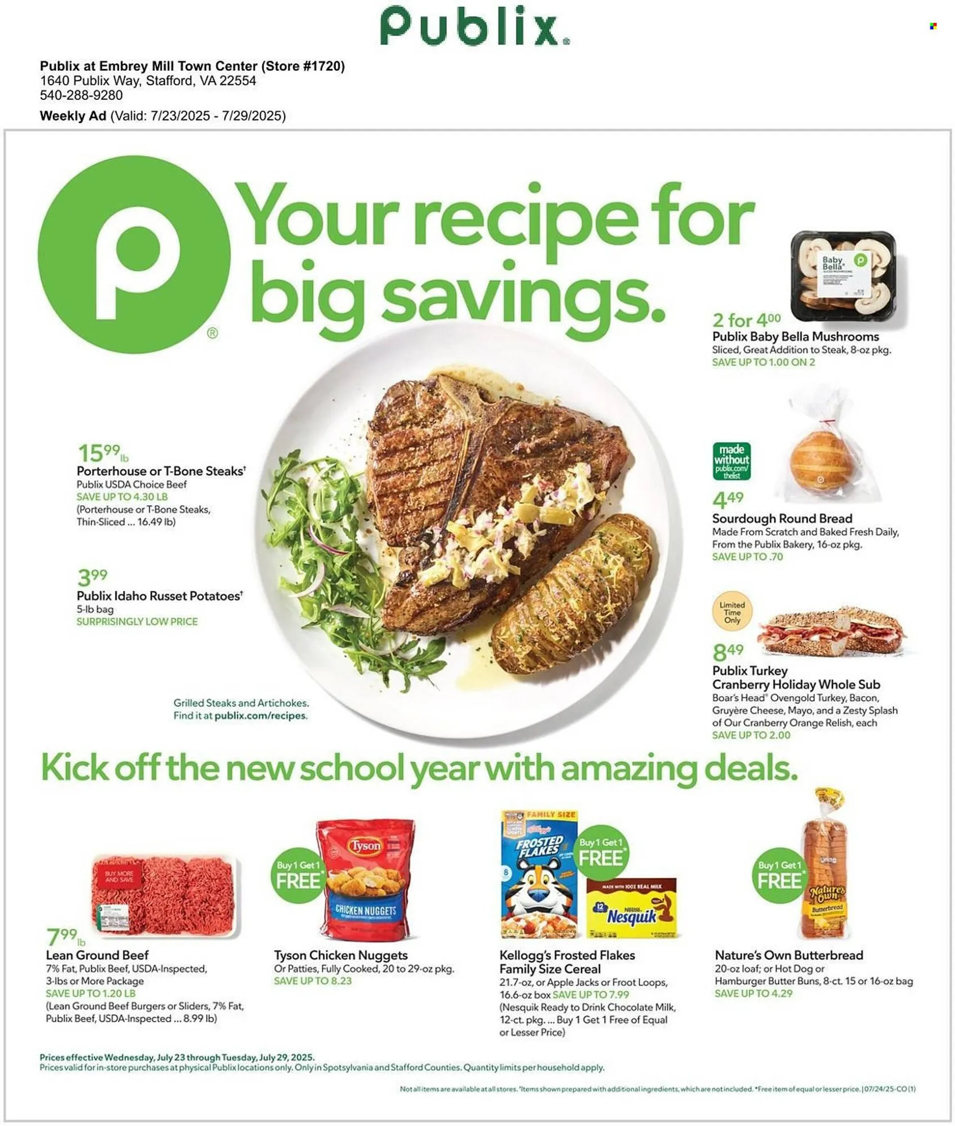 Weekly ad Publix Weekly Ad from July 23 to July 29 2025 - Page 1