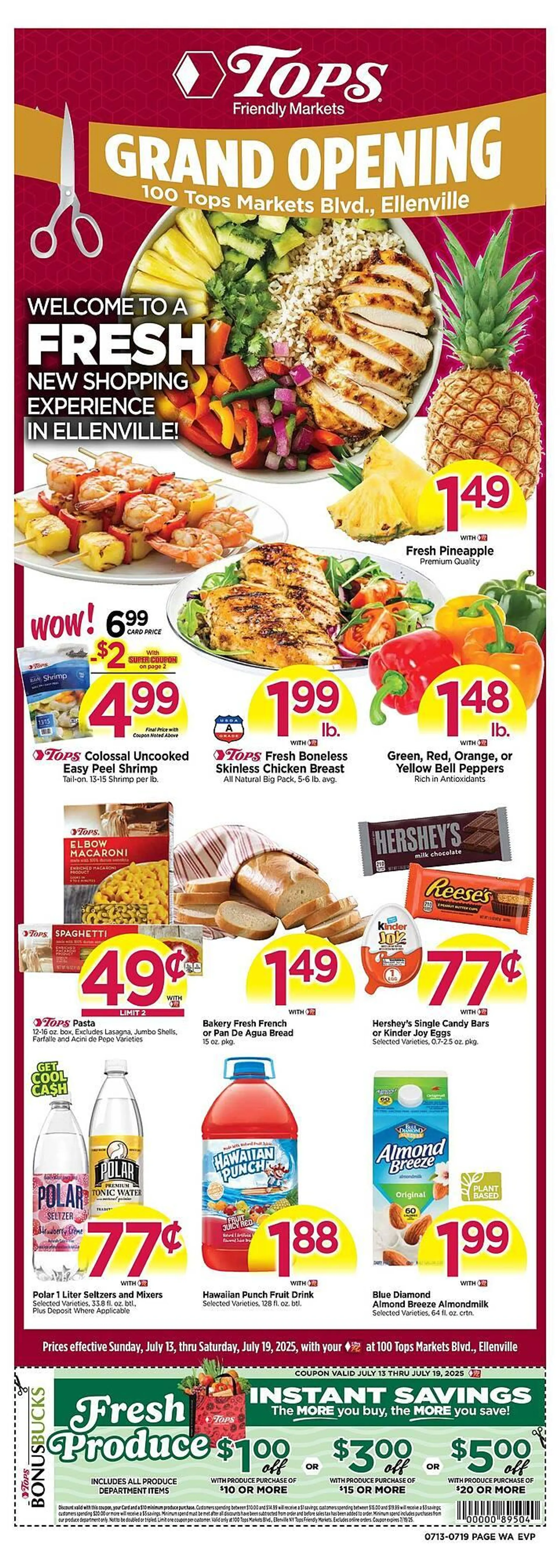 Weekly ad Tops Weekly Ad from July 13 to July 19 2025 - Page 1