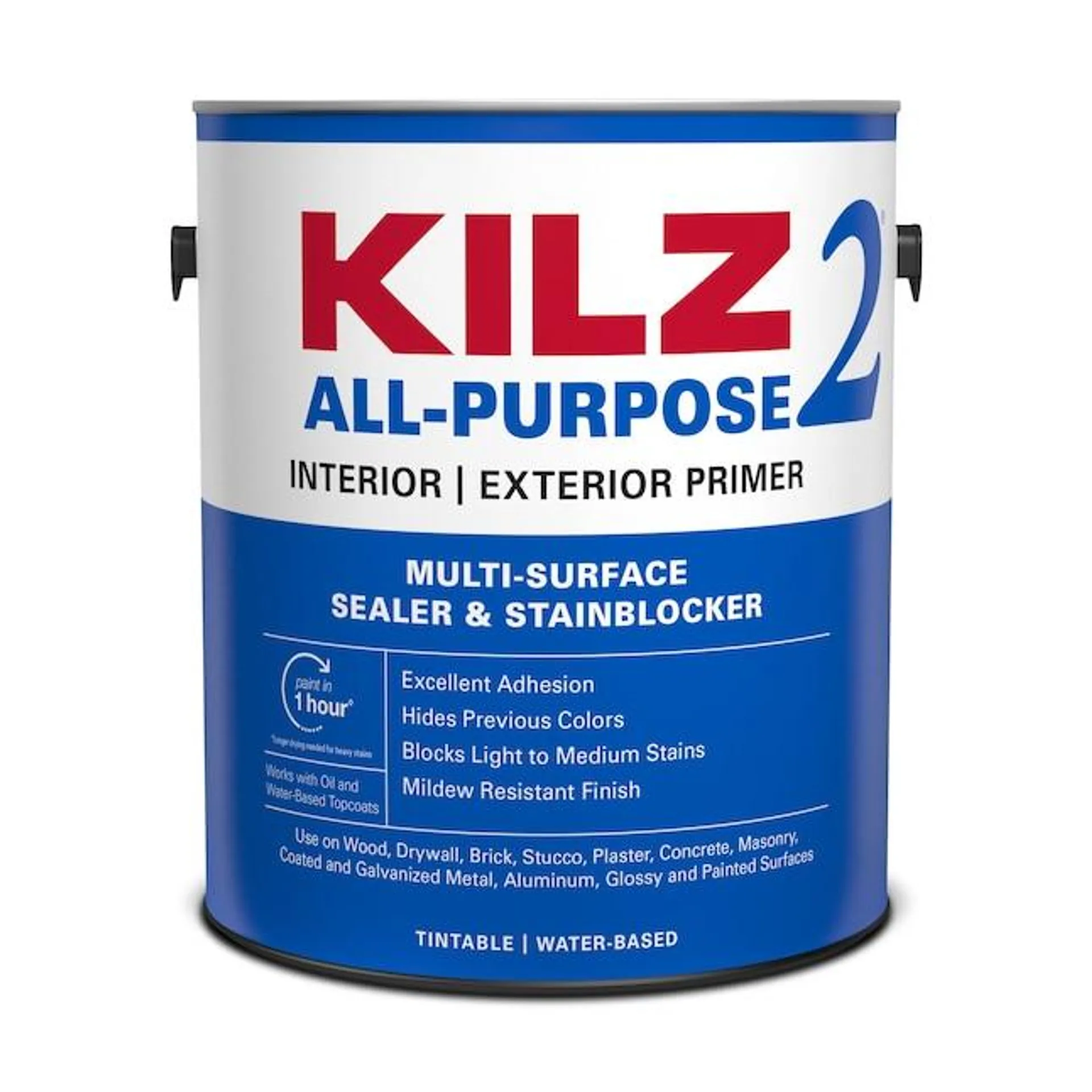 KILZ 2 All-Purpose Interior/Exterior Multi-purpose Water-based Wall and Ceiling Primer (1-Gallon)