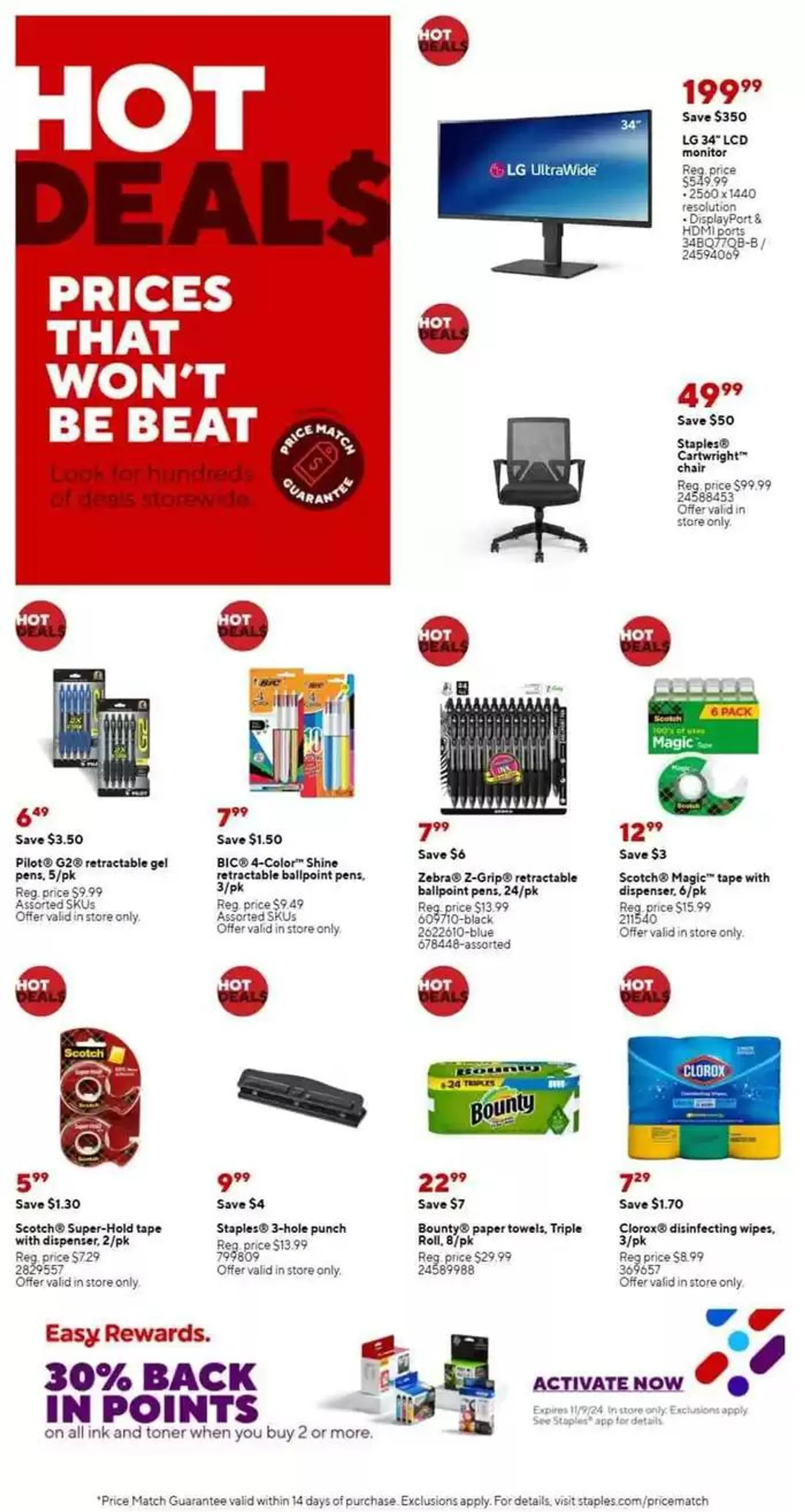 Weekly ad Staples flyer from November 3 to November 9 2024 - Page 10