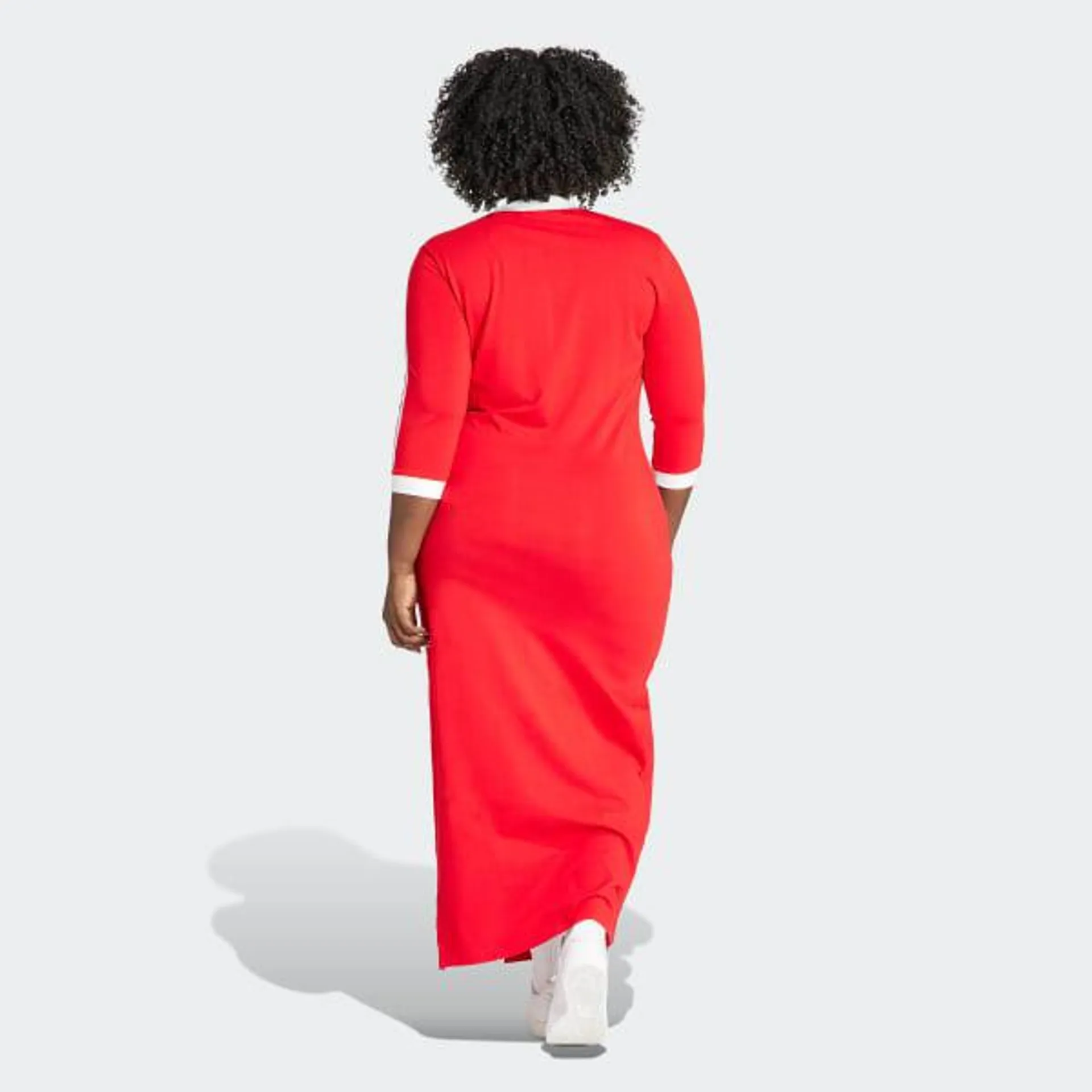 Adicolor Classics 3-Stripes V-Neck Maxi Dress (Plus Size)