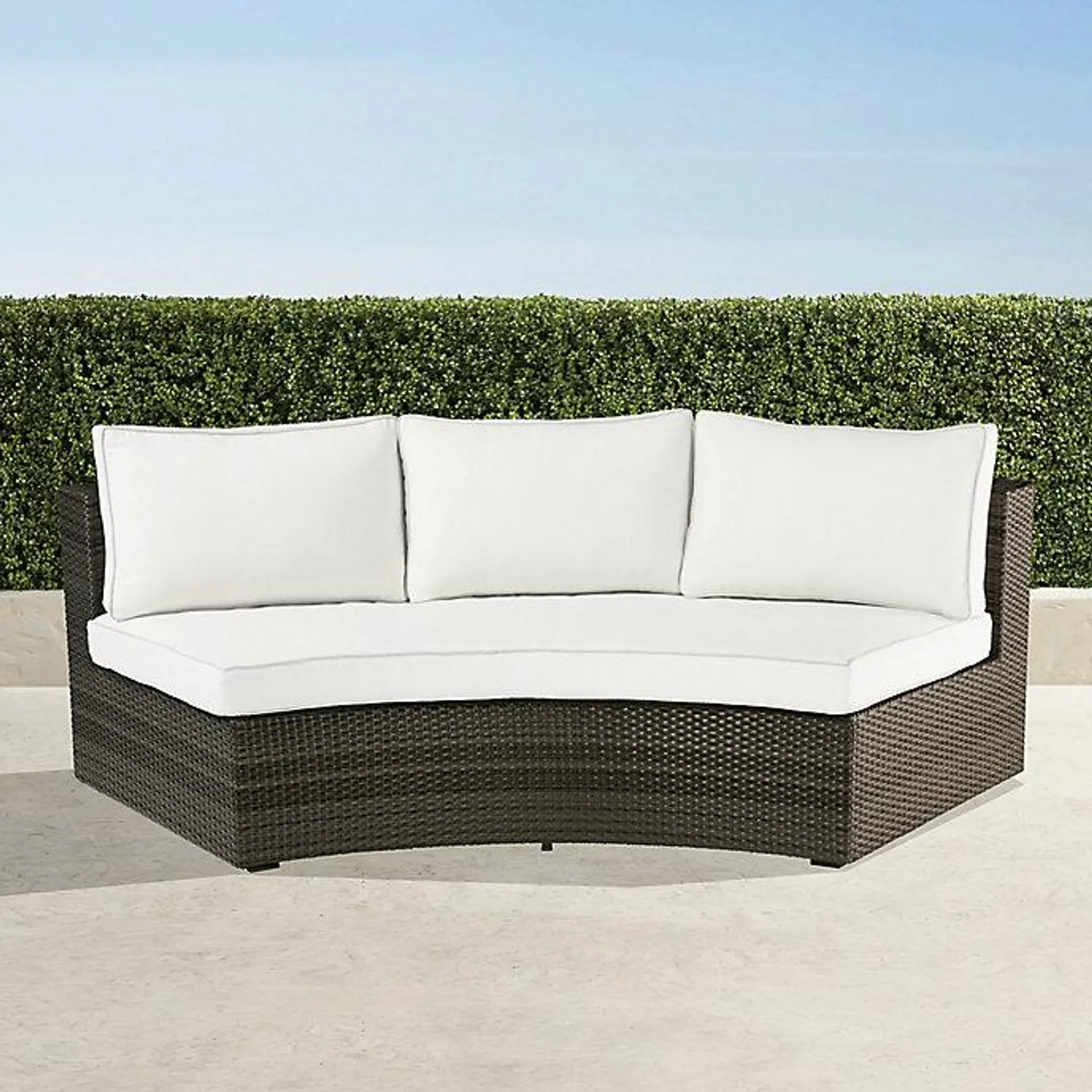 Pasadena II Modular Sofa in Bronze Wicker