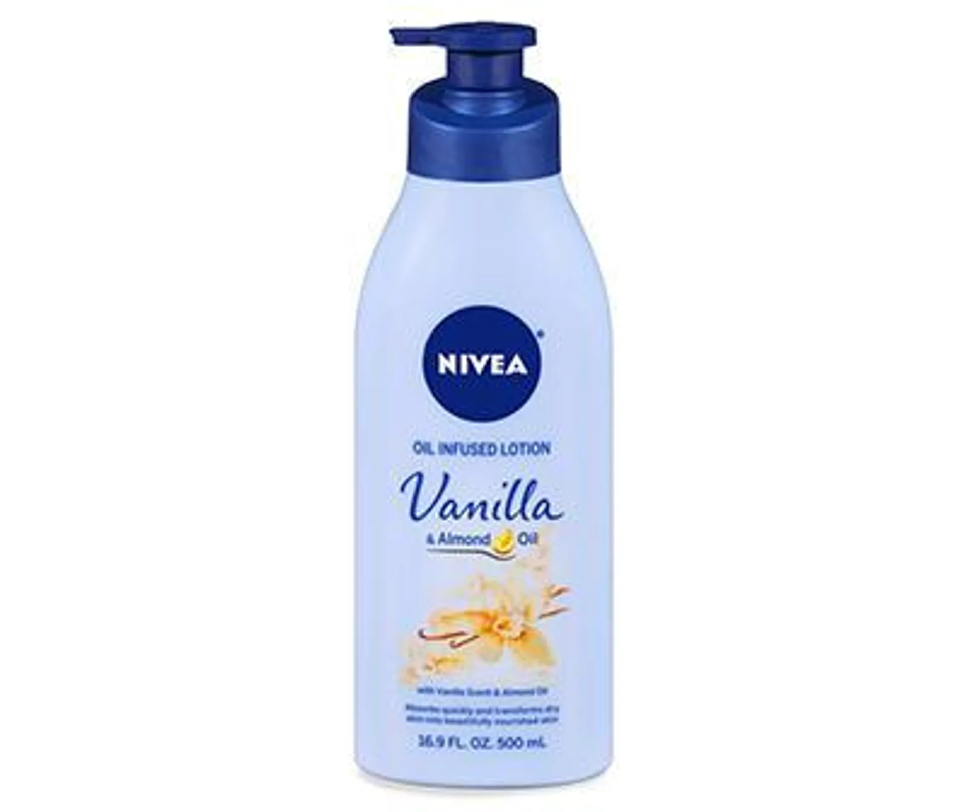 NIVEA Vanilla & Almond Oil Infused Lotion 16.9 fl. oz. Pump Bottle