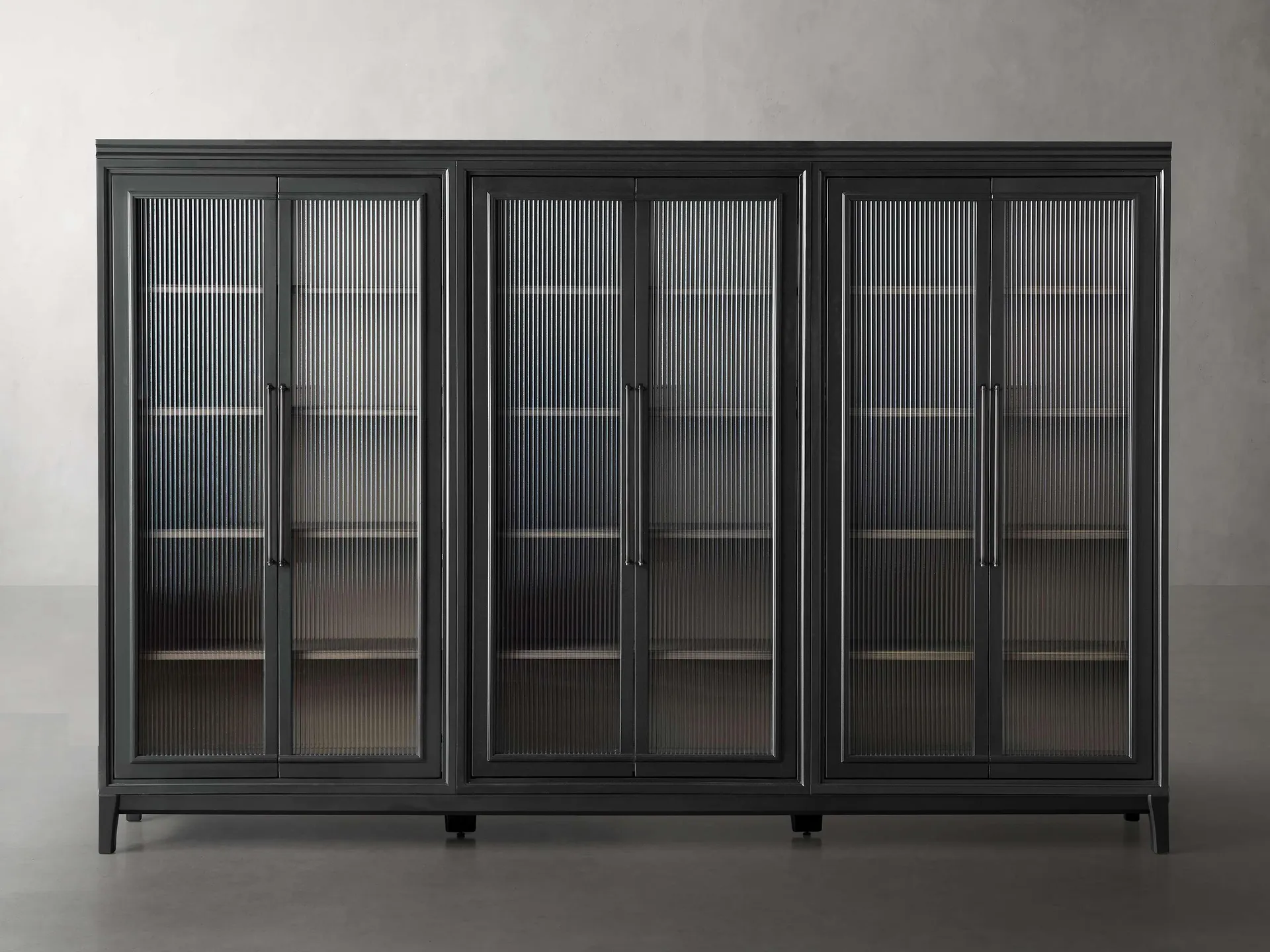 Rowan Modular Reeded Glass Cabinet