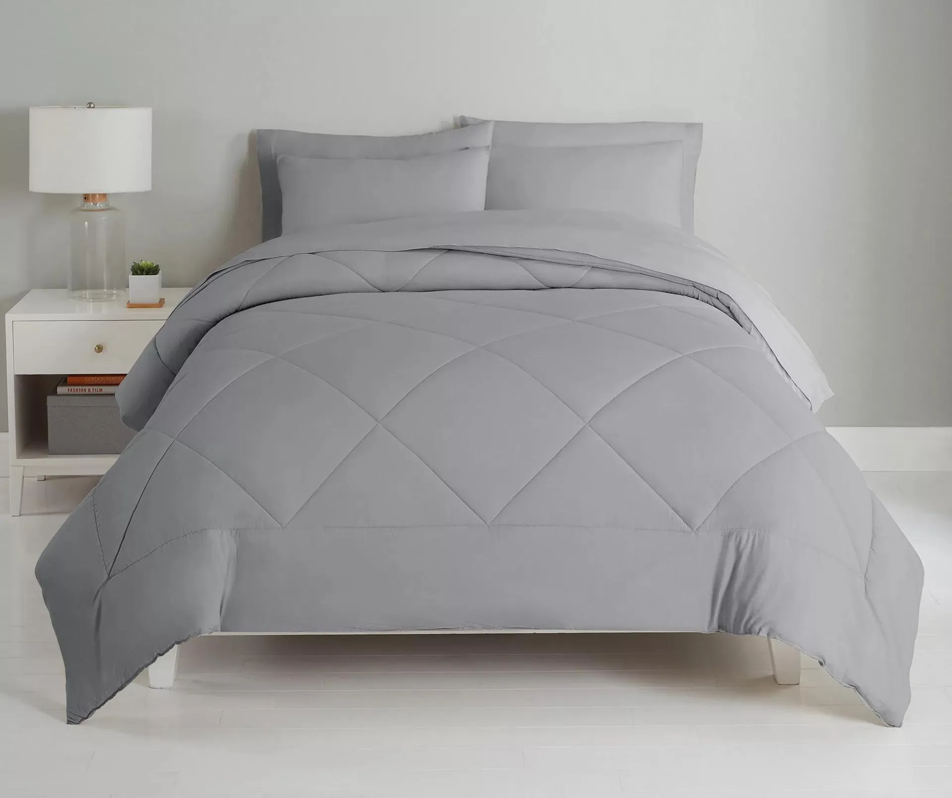Alloy Diamond-Quilted Twin 5-Piece Comforter Set
