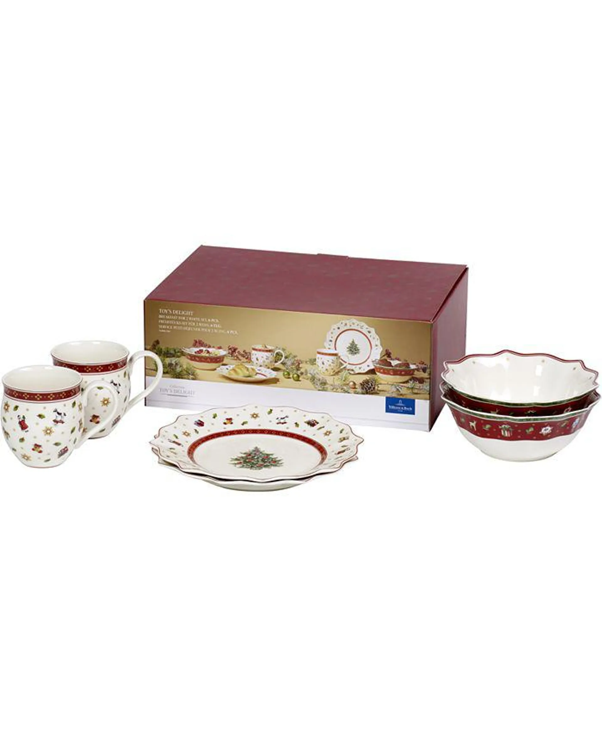 Toys Delight 6 Piece White Breakfast Set