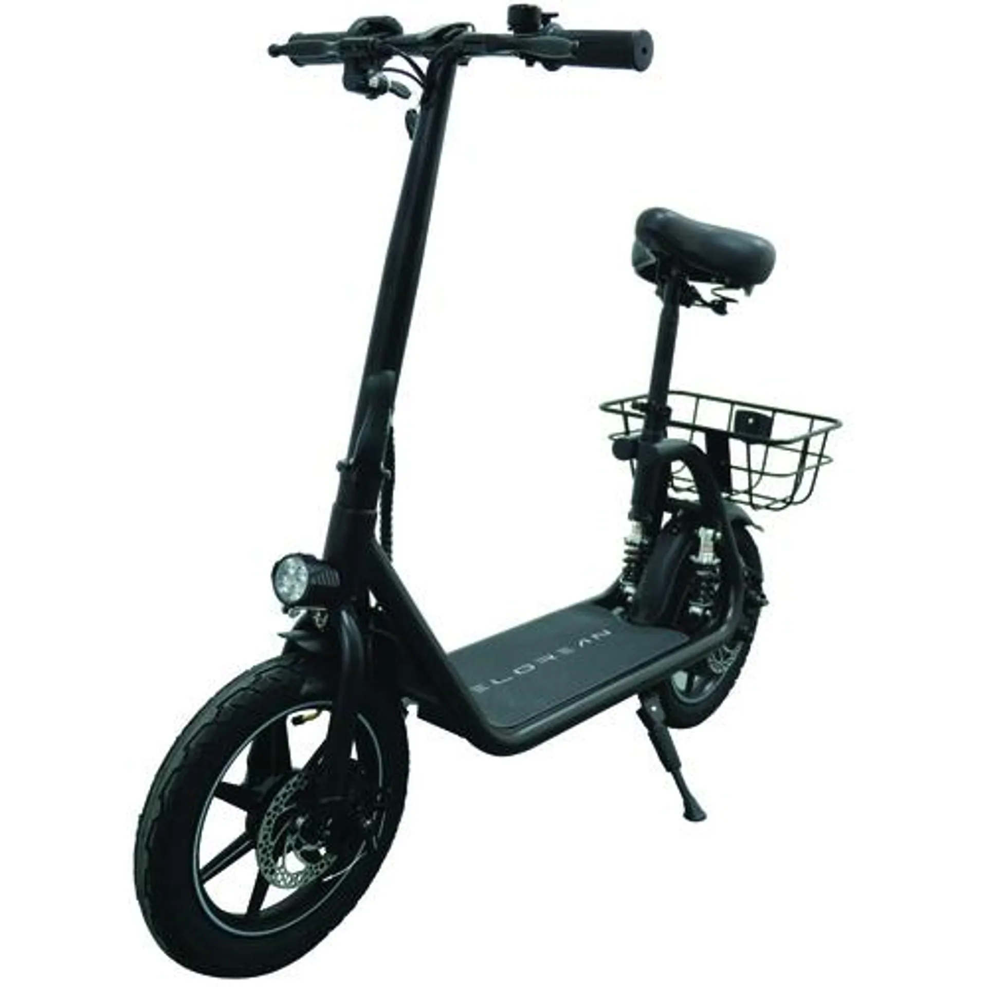 450W 18-22 Miles & 15.5 MPH Maximum Speed Seated Hybrid Scooter w/ Backrest