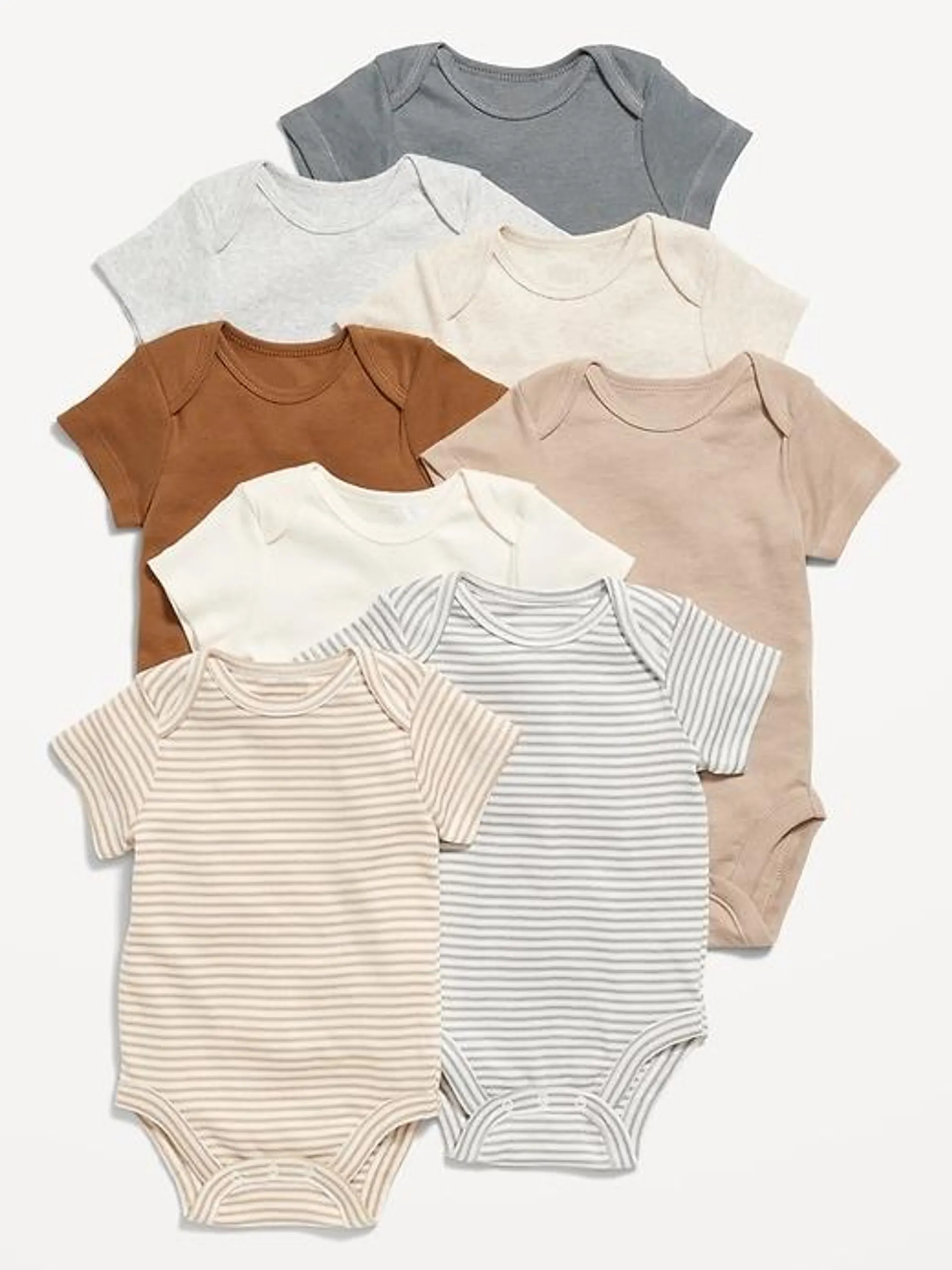 Unisex Bodysuit 8-Pack for Baby