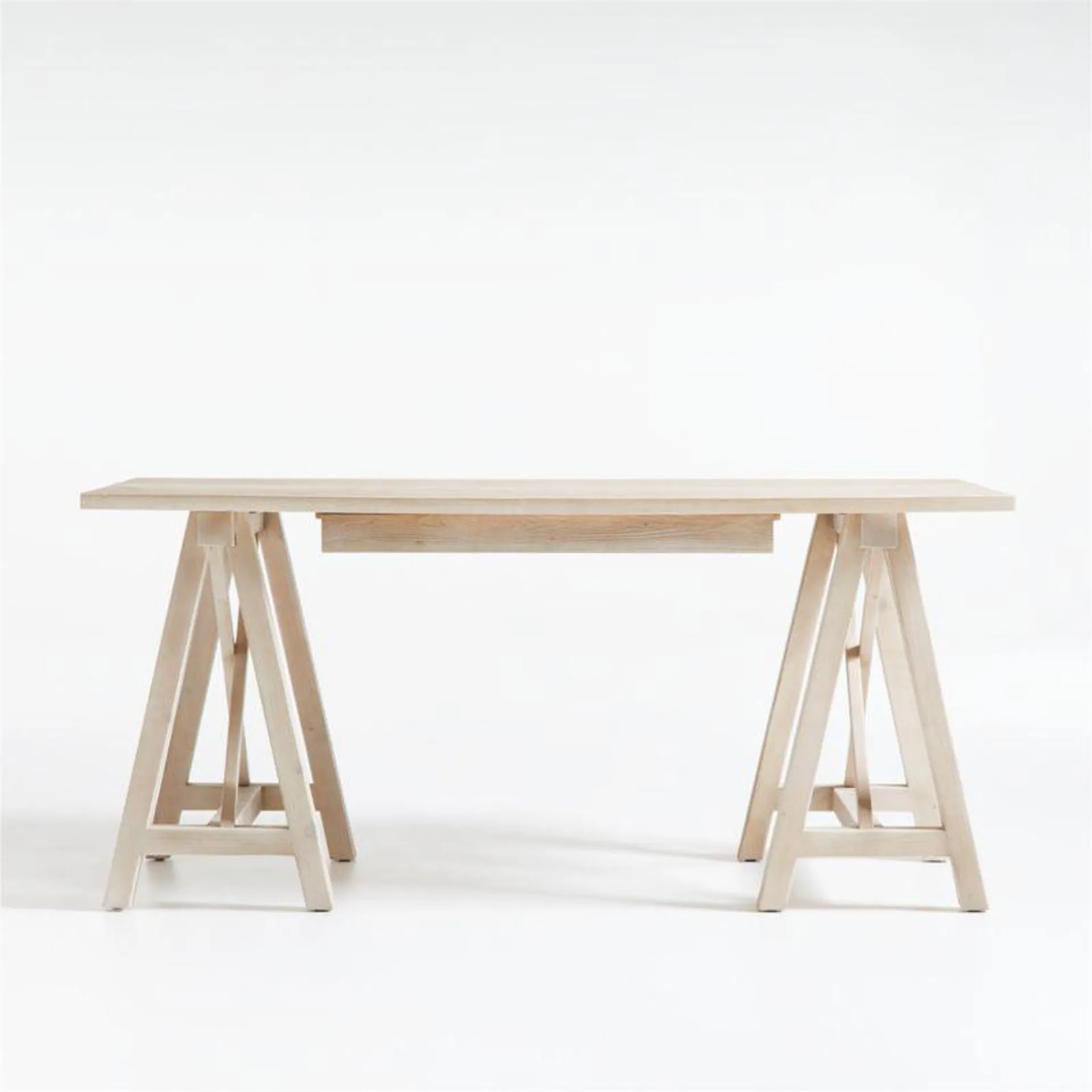 Haldeman Pine Wood Desk by Leanne Ford + Reviews | Crate & Barrel