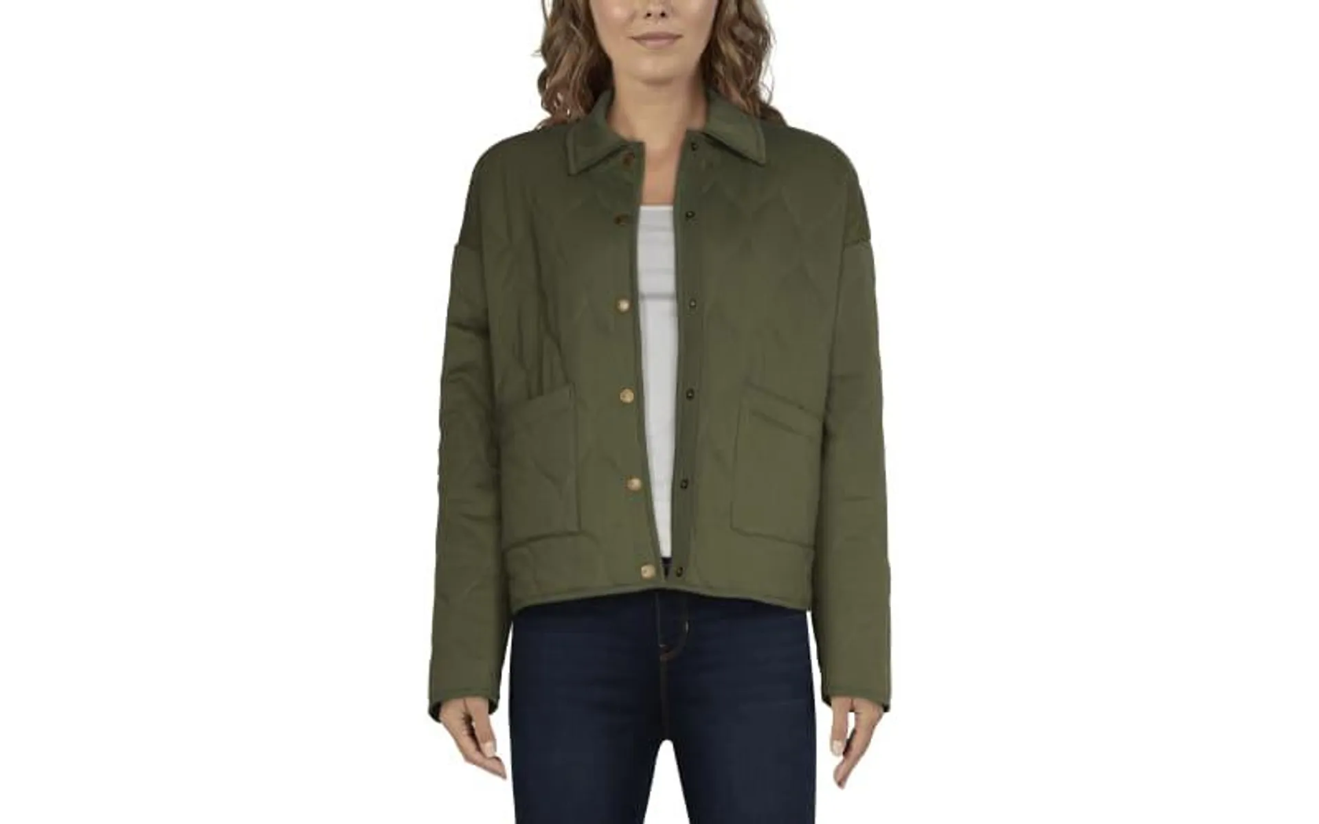 Natural Reflections Quilted Bomber Jacket for Ladies