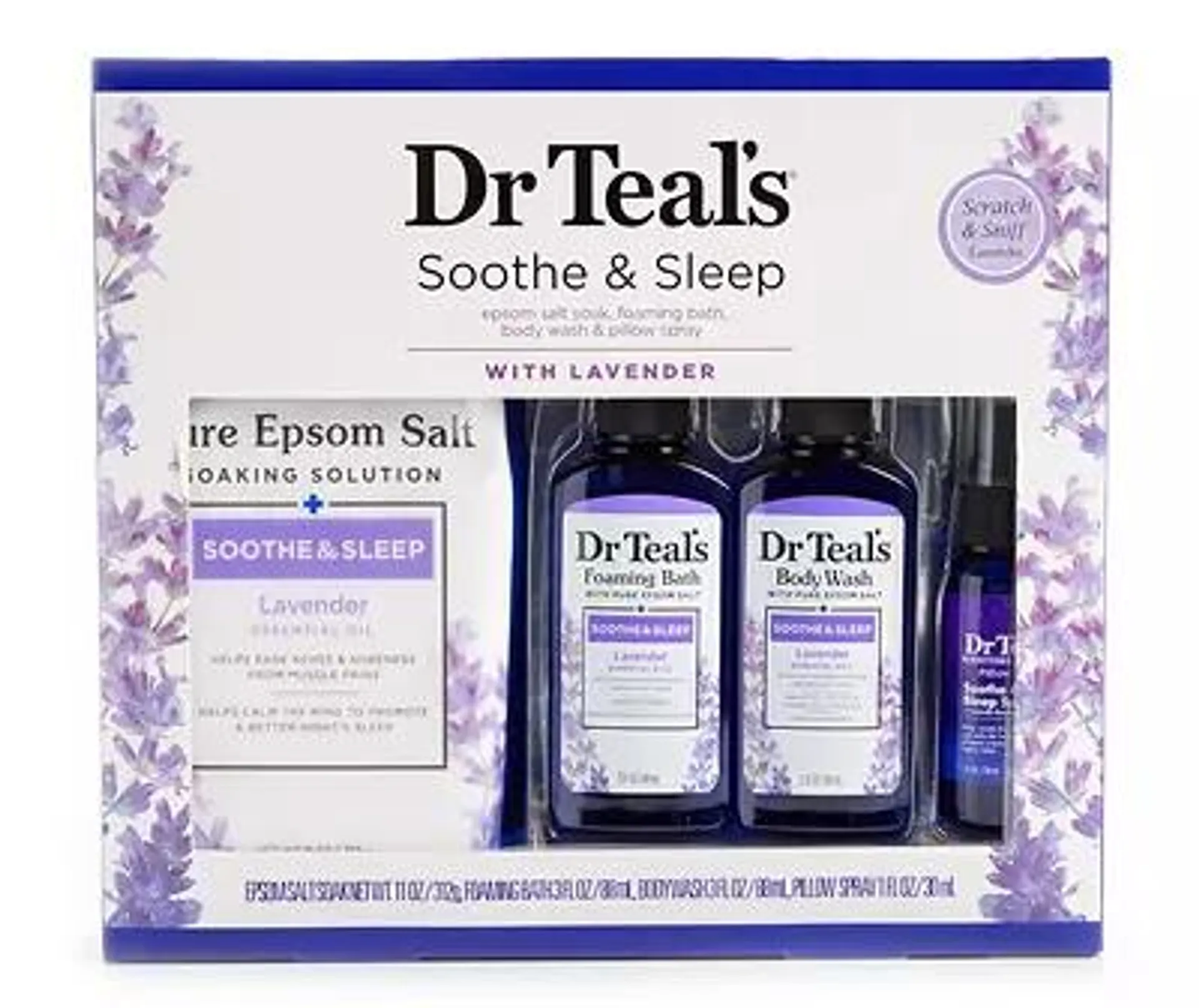 Lavender Soothe & Sleep 4-Piece Gift Set