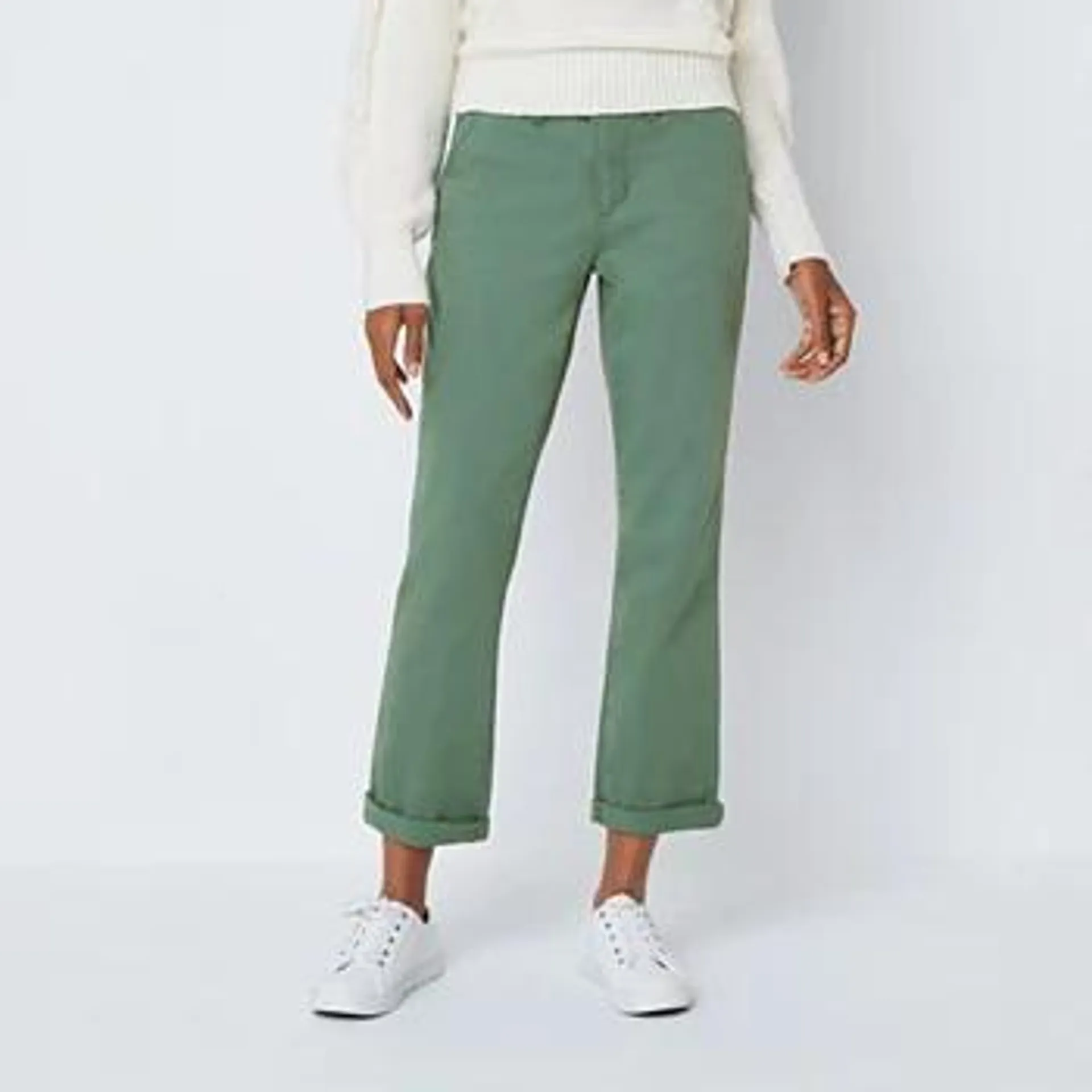 St. John's Bay Women's Relaxed Fit Girl Friend Chino Pant