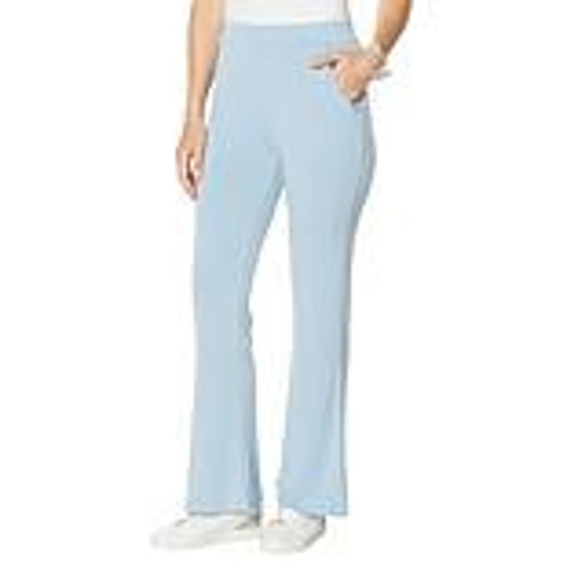 WynneLayers Matte Jersey Flare-Leg Pant with Pockets