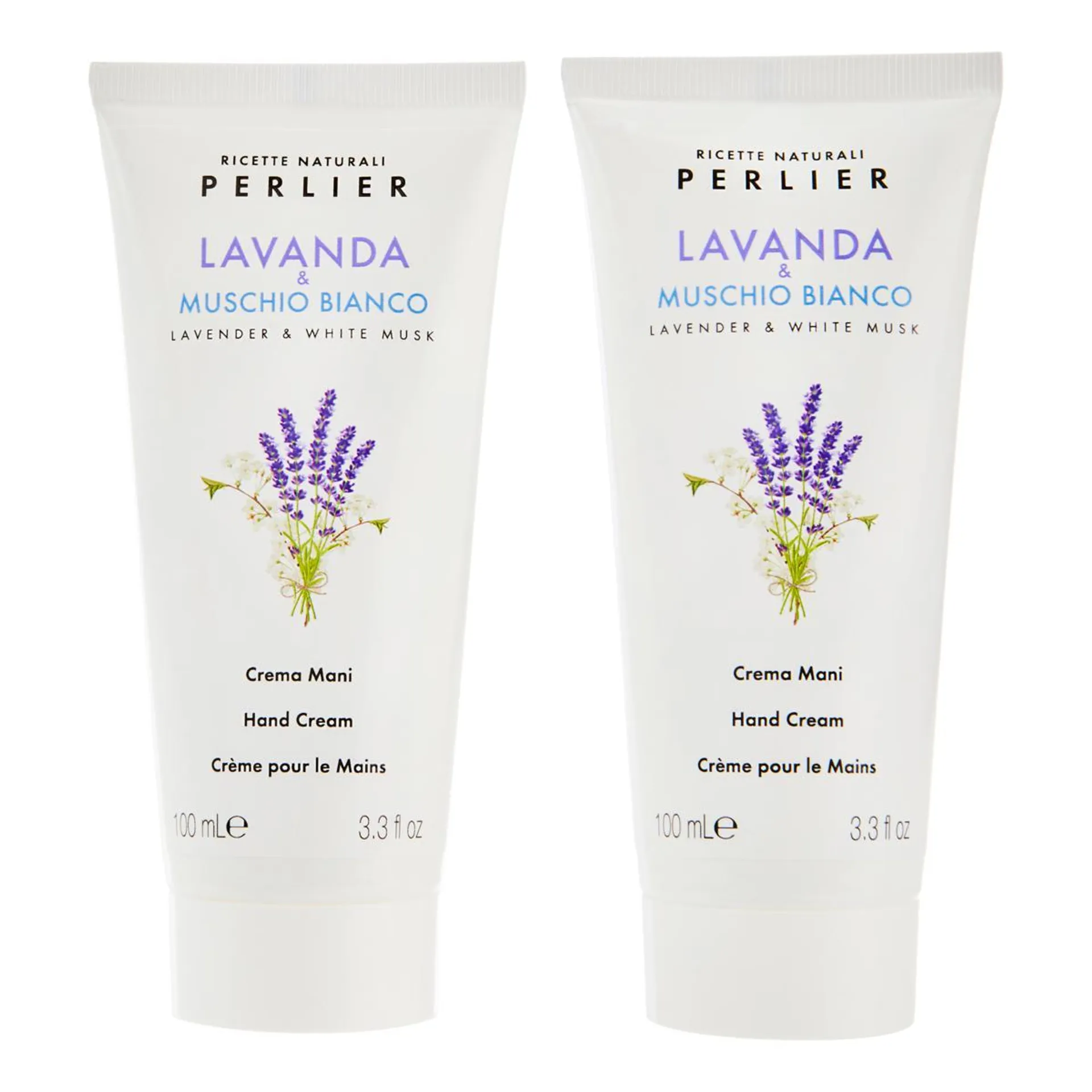 Perlier Lavender and White Musk Hand Cream 2-pack