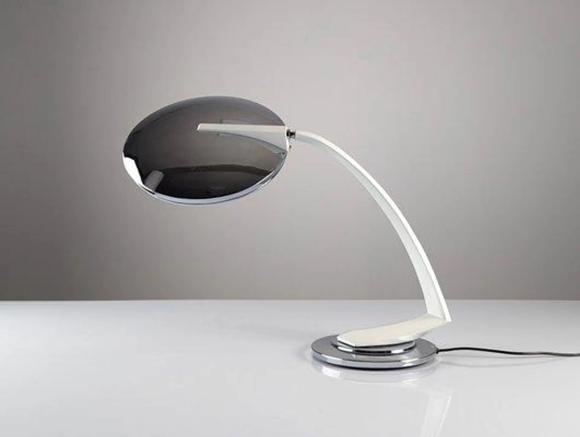 Fase Boomerang 2000 Lamp in White and Chrome, 1960s