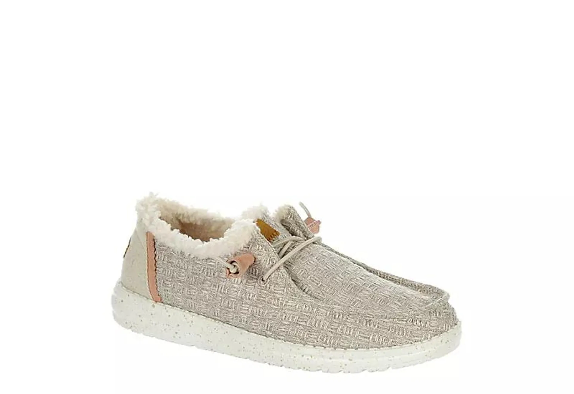 Heydude Womens Wendy Lined Slip On Sneaker - Natural