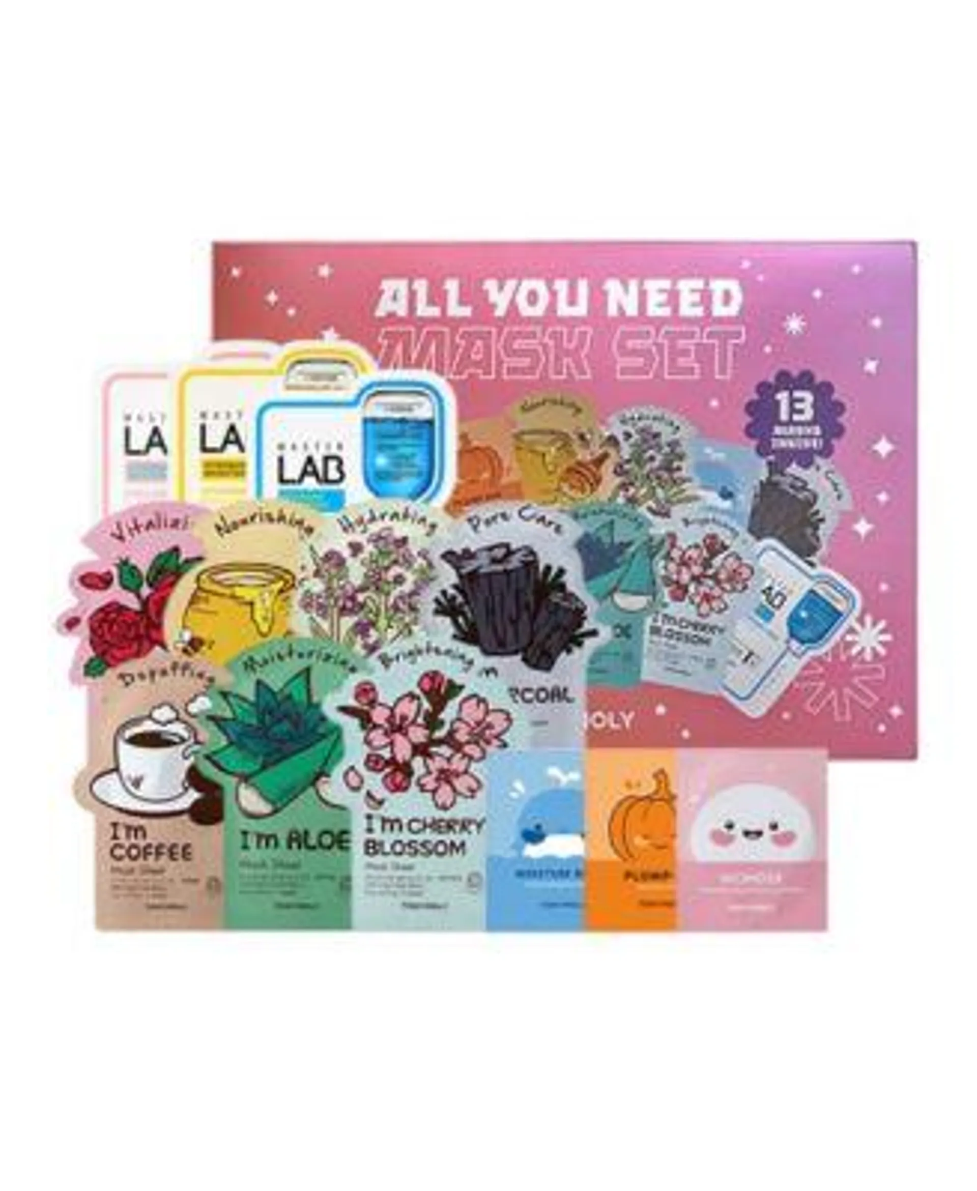 13-Pc. All You Need Mask Set