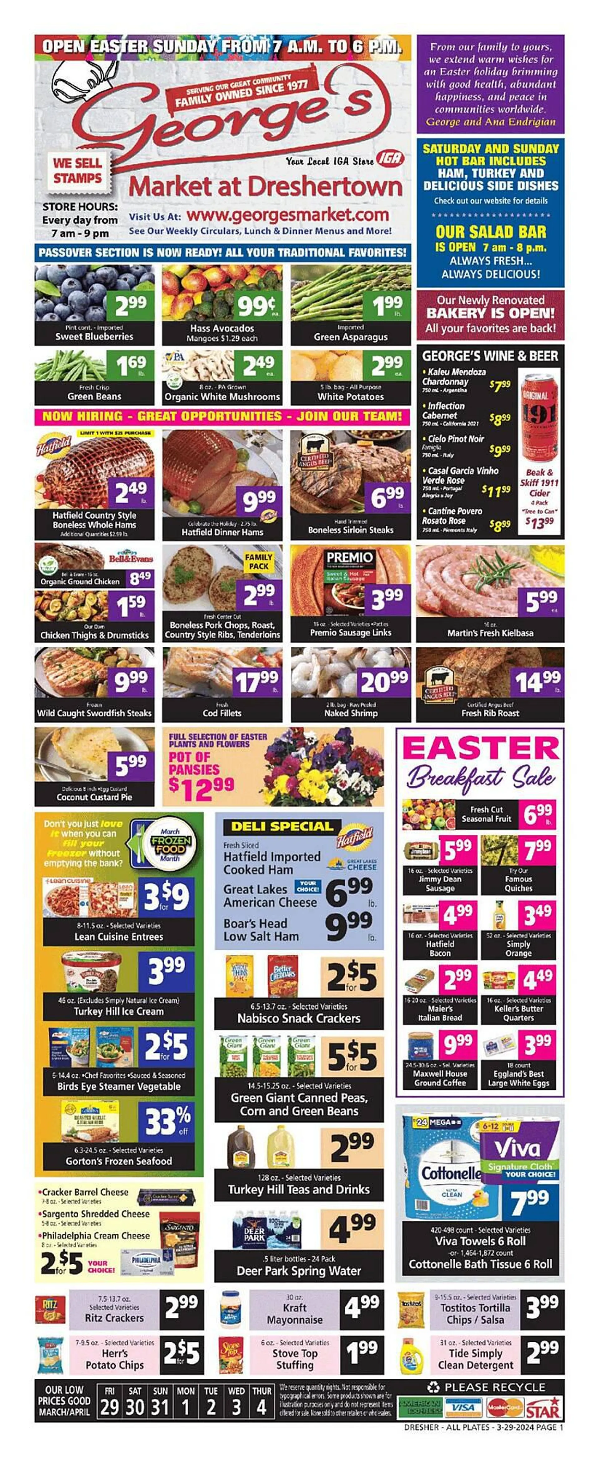 Weekly ad George's Market Weekly Ad from March 29 to April 4 2024 - Page 1