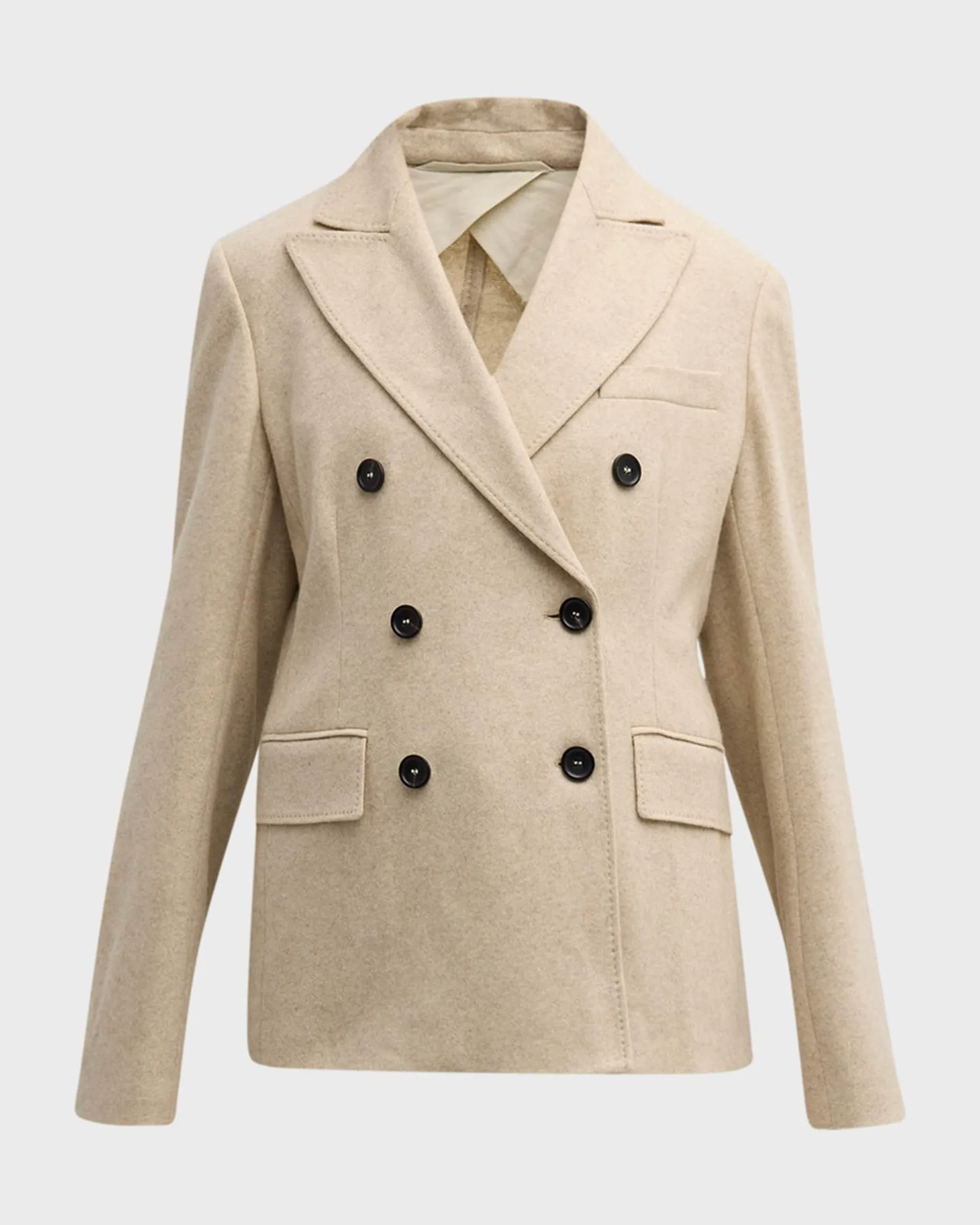 Calata Double-Breasted Cashmere Blazer Jacket