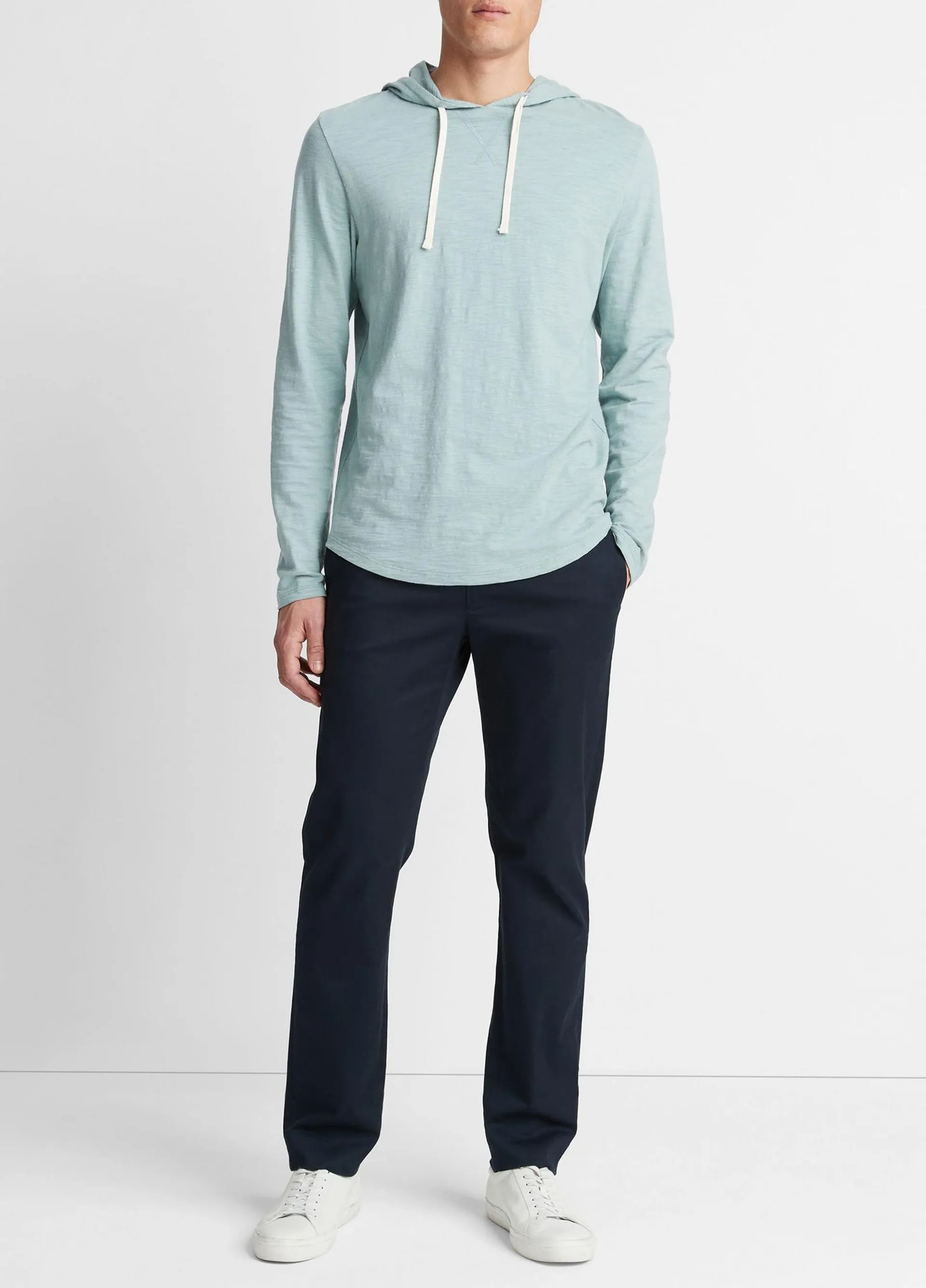 Textured Cotton Hoodie