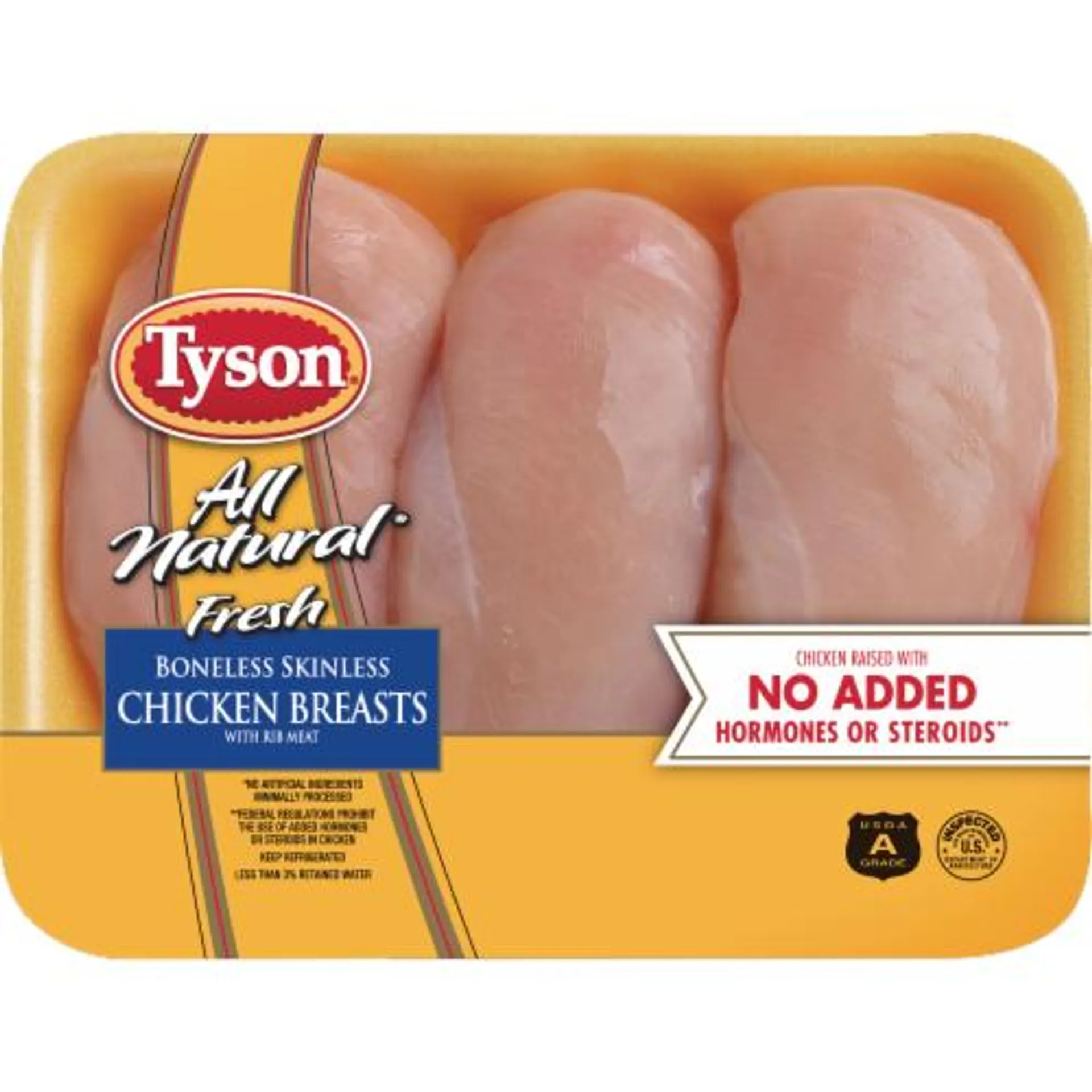 Tyson All Natural Fresh Boneless Skinless Chicken Breasts