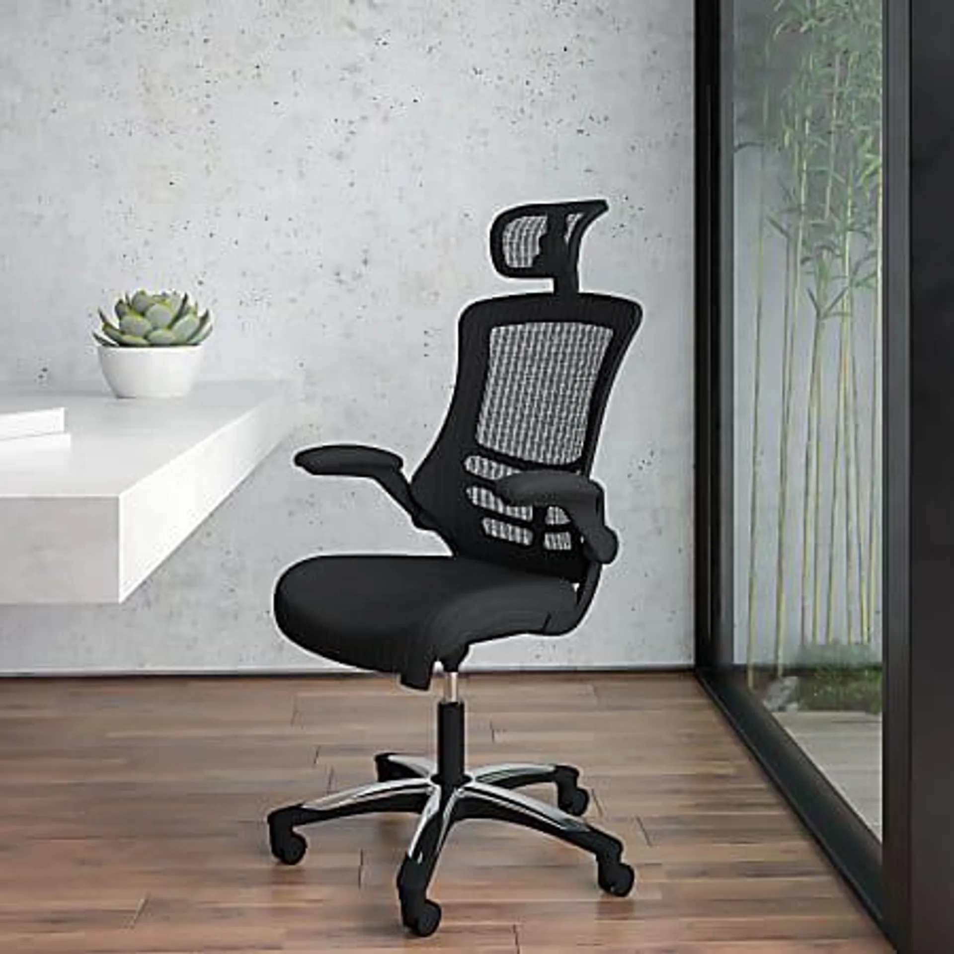 Flash Furniture Ergonomic Mesh High-Back Executive Office Chair, Black