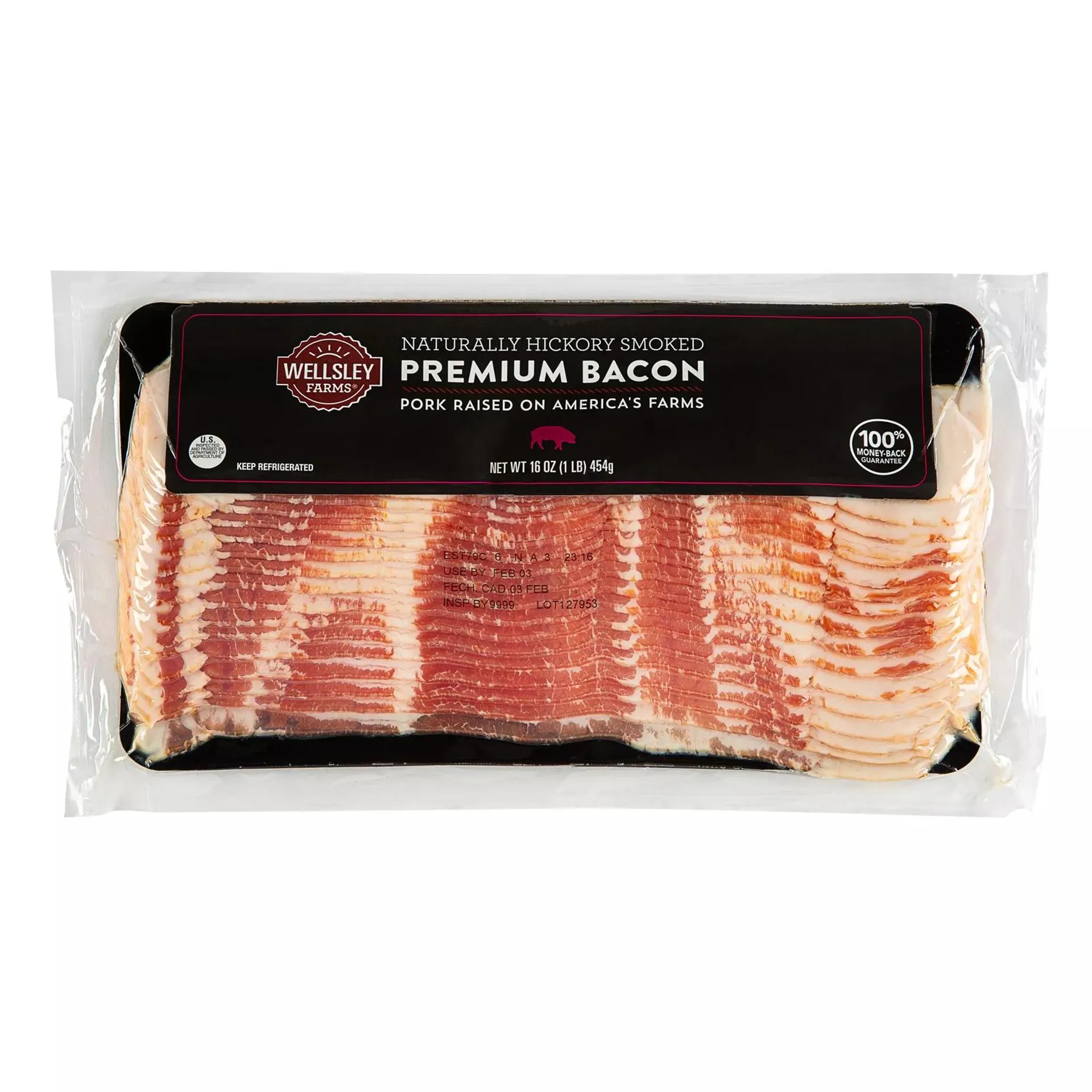 Wellsley Farms Sliced Bacon, 3 pk./16 oz.