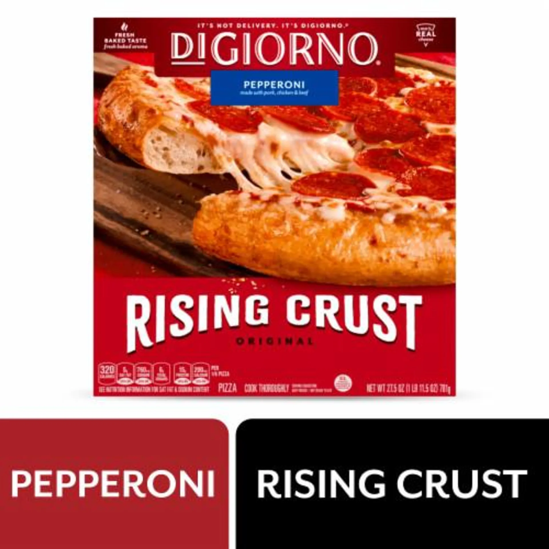 DIGIORNO® Rising Crust Pepperoni Frozen Pizza