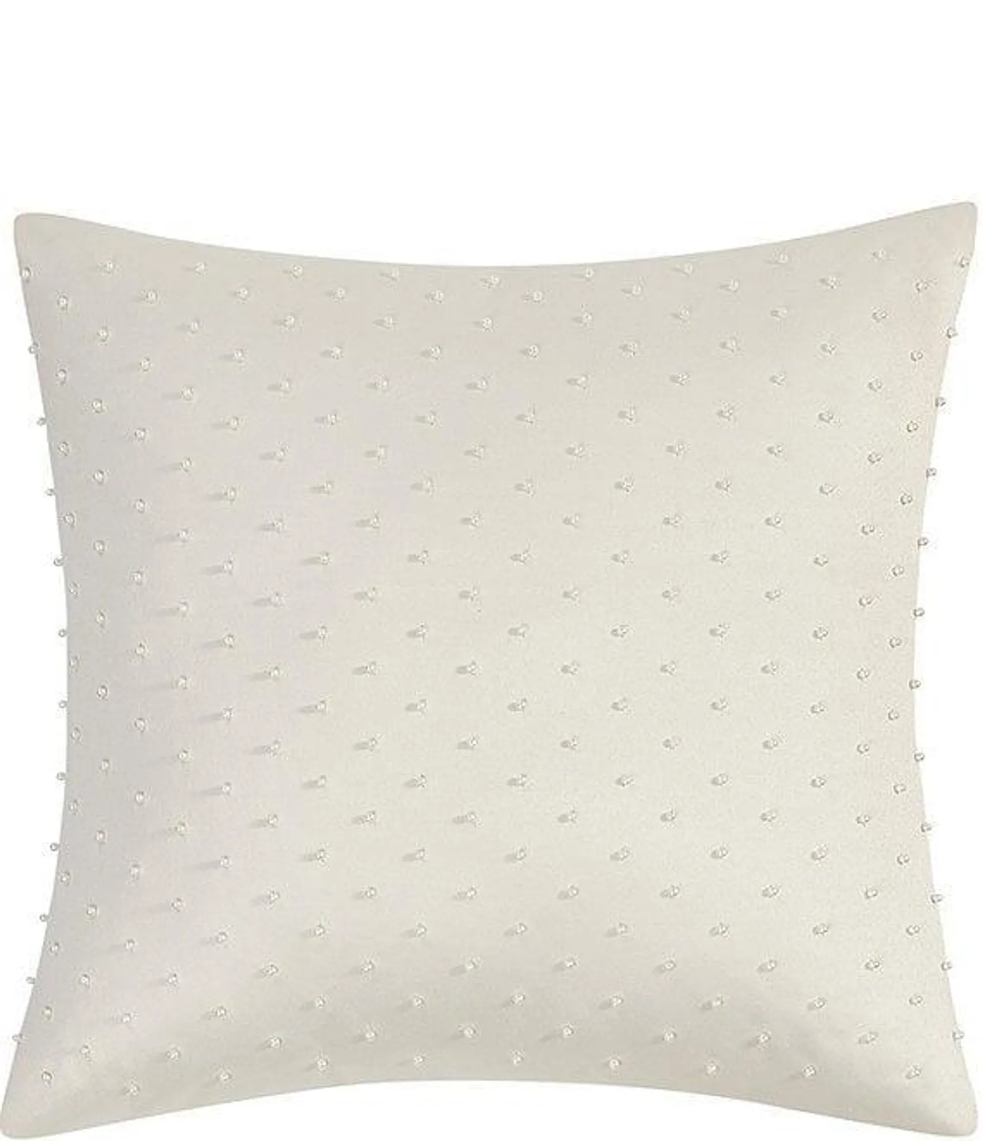 Aragon Beaded Satin Square Pillow