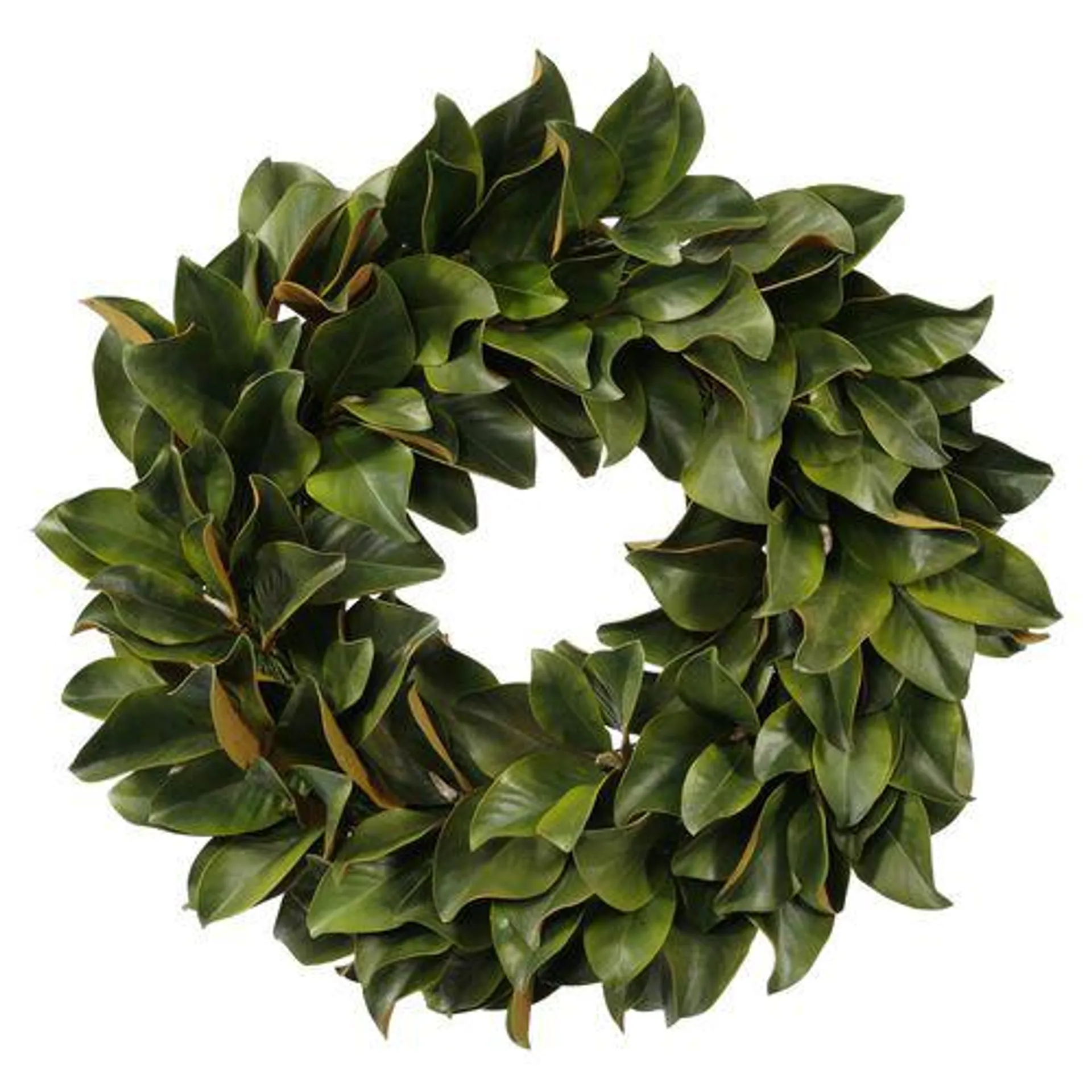 30'' Magnolia Leaf Wreath, Faux