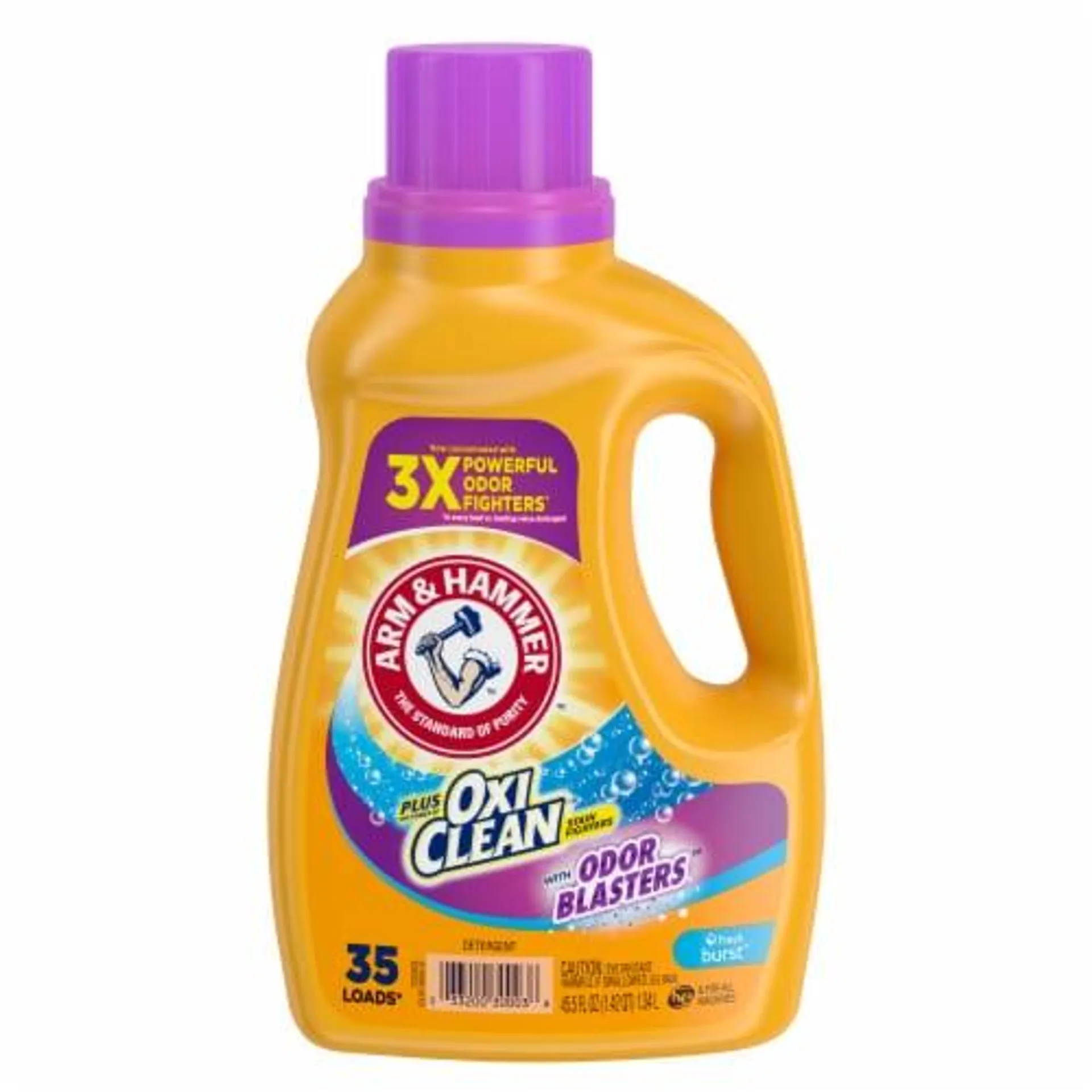 ARM & HAMMER Plus OxiClean with Odor Blasters Fresh Burst Liquid Laundry Detergent