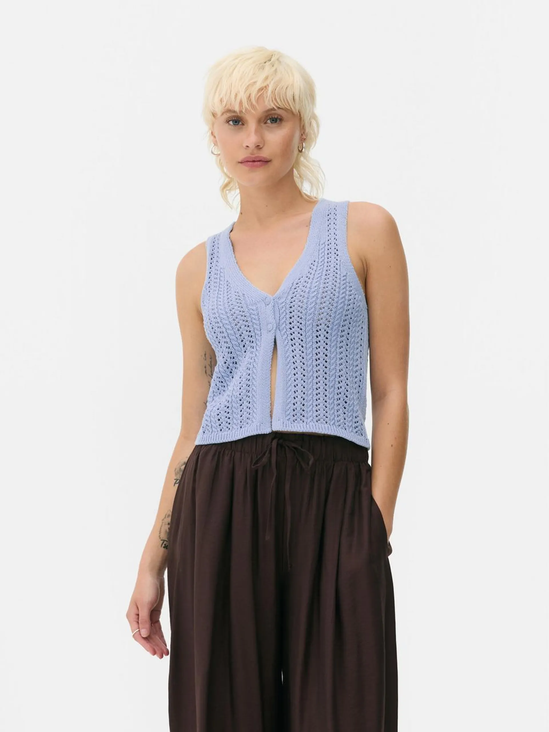 Open Stitch Vest