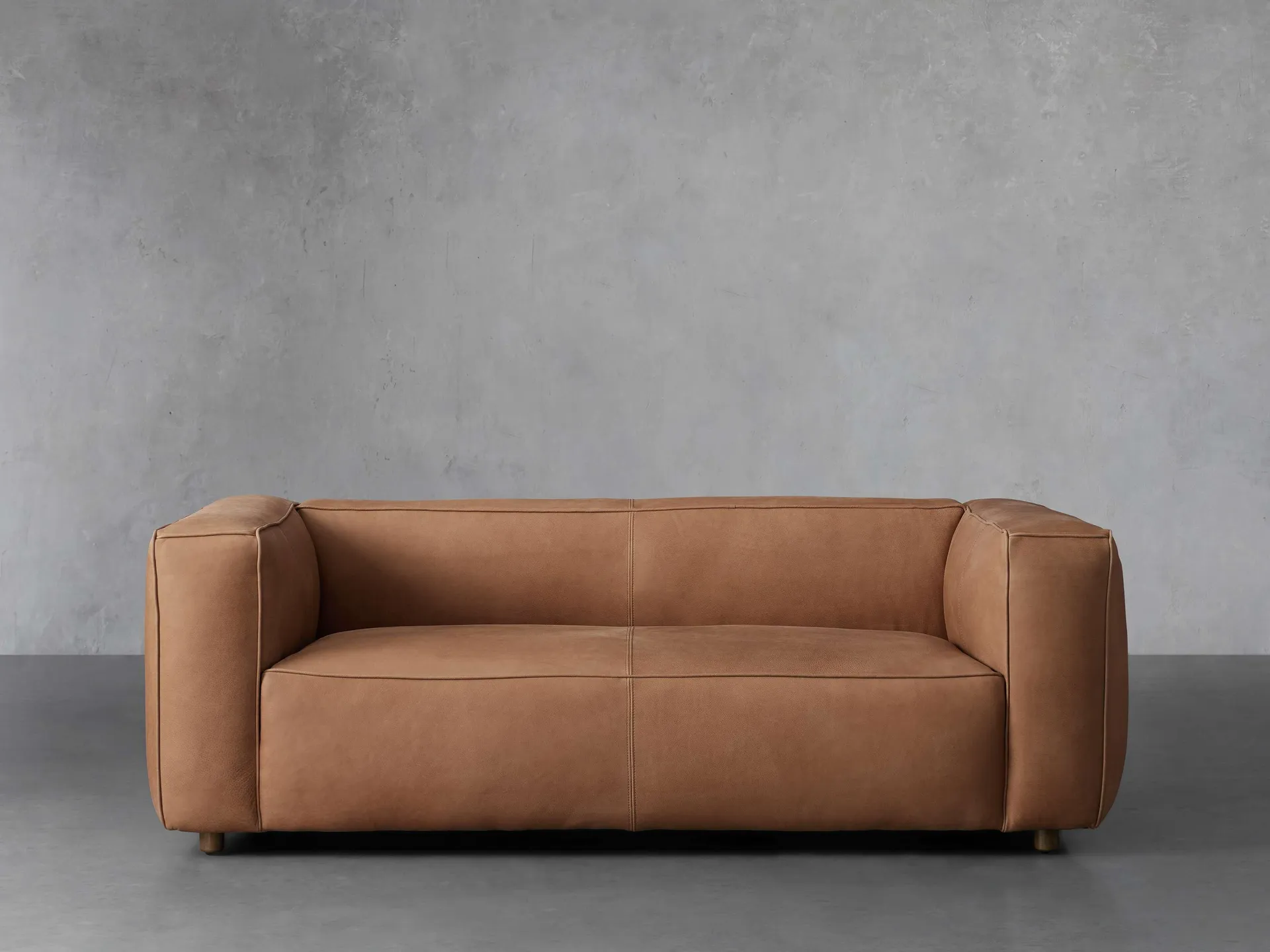 Madrone Leather Apartment Sofa