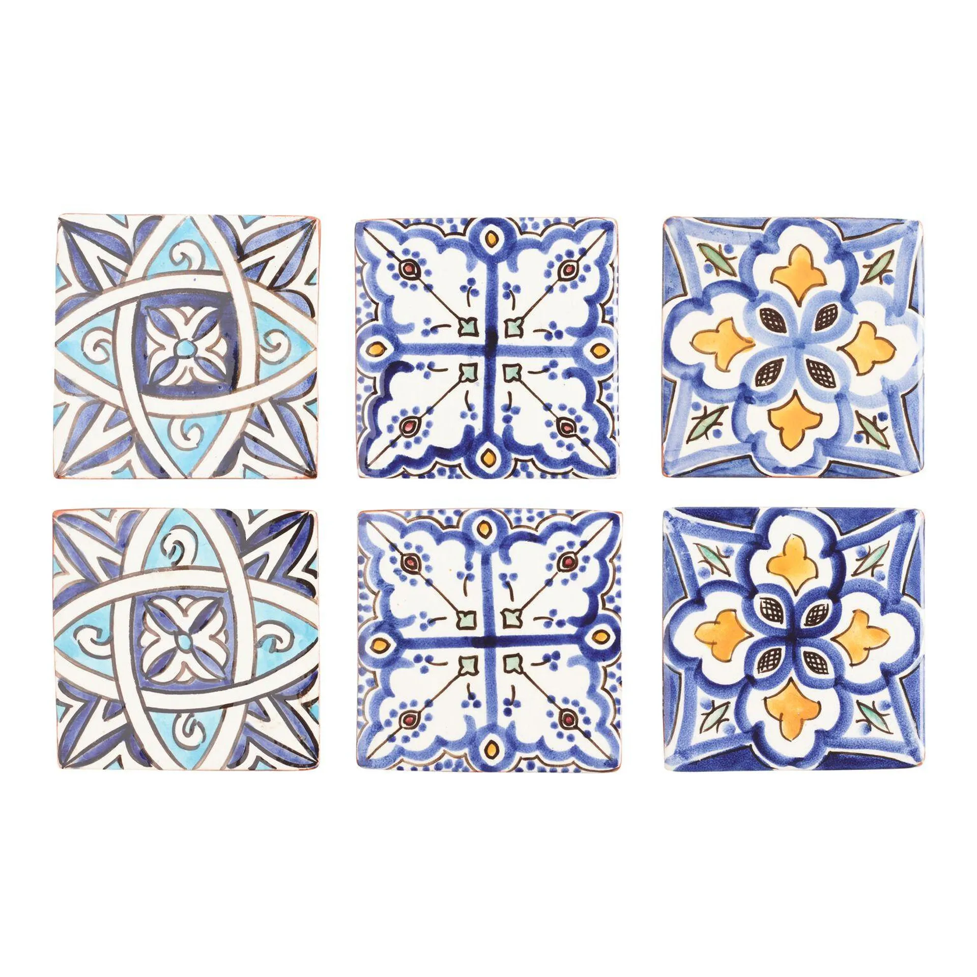 Terracotta Moroccan Tile Coasters 4 Pack