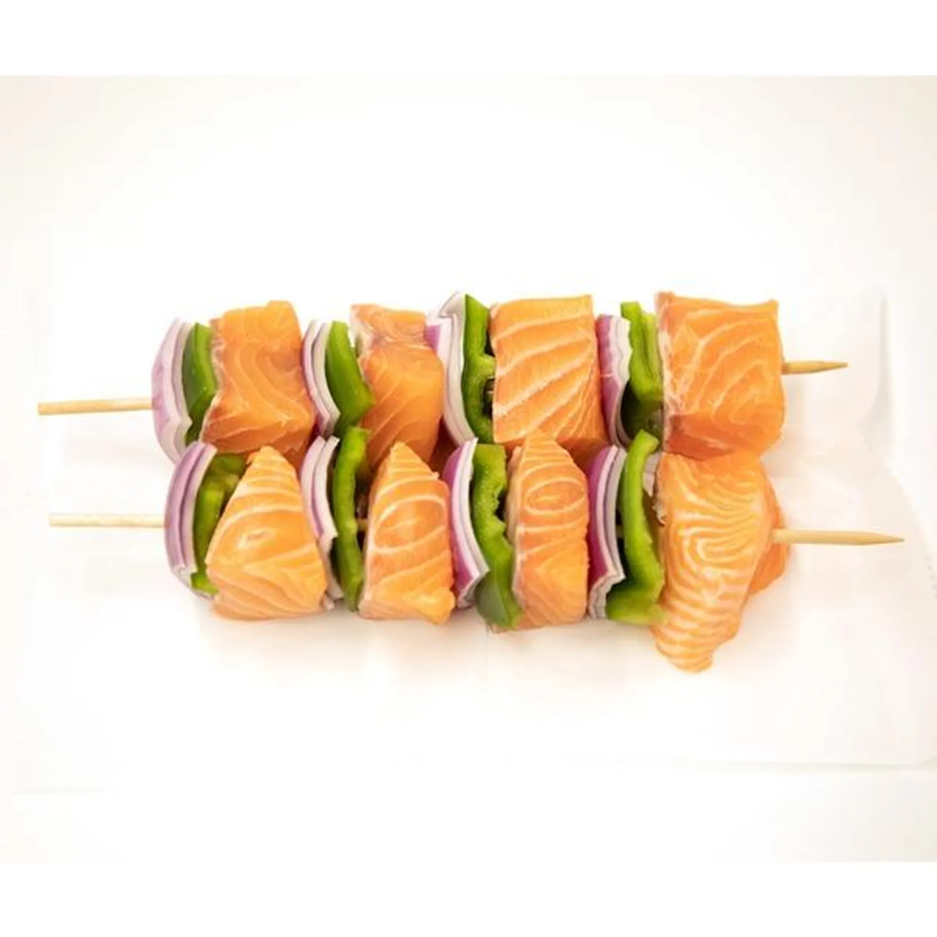 Fresh Salmon-Kabobs Fish-Tray Pack