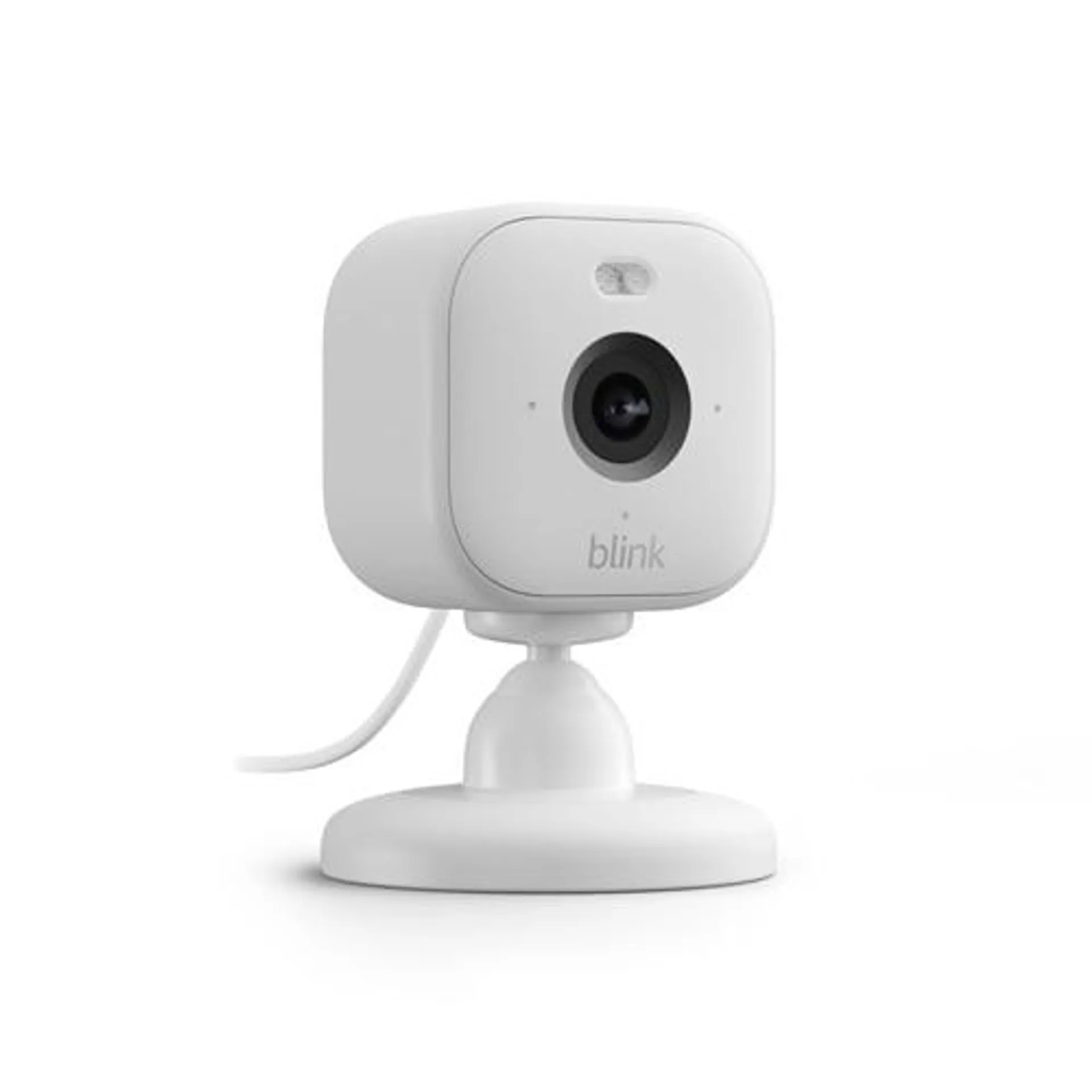 Amazon All-new Blink Mini 2 - Plug-in smart security camera, HD night (White)