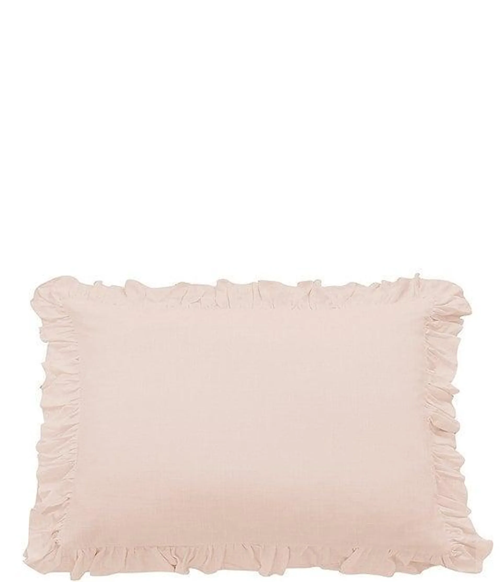 Lily Washed Linen Ruffle Pillow Sham