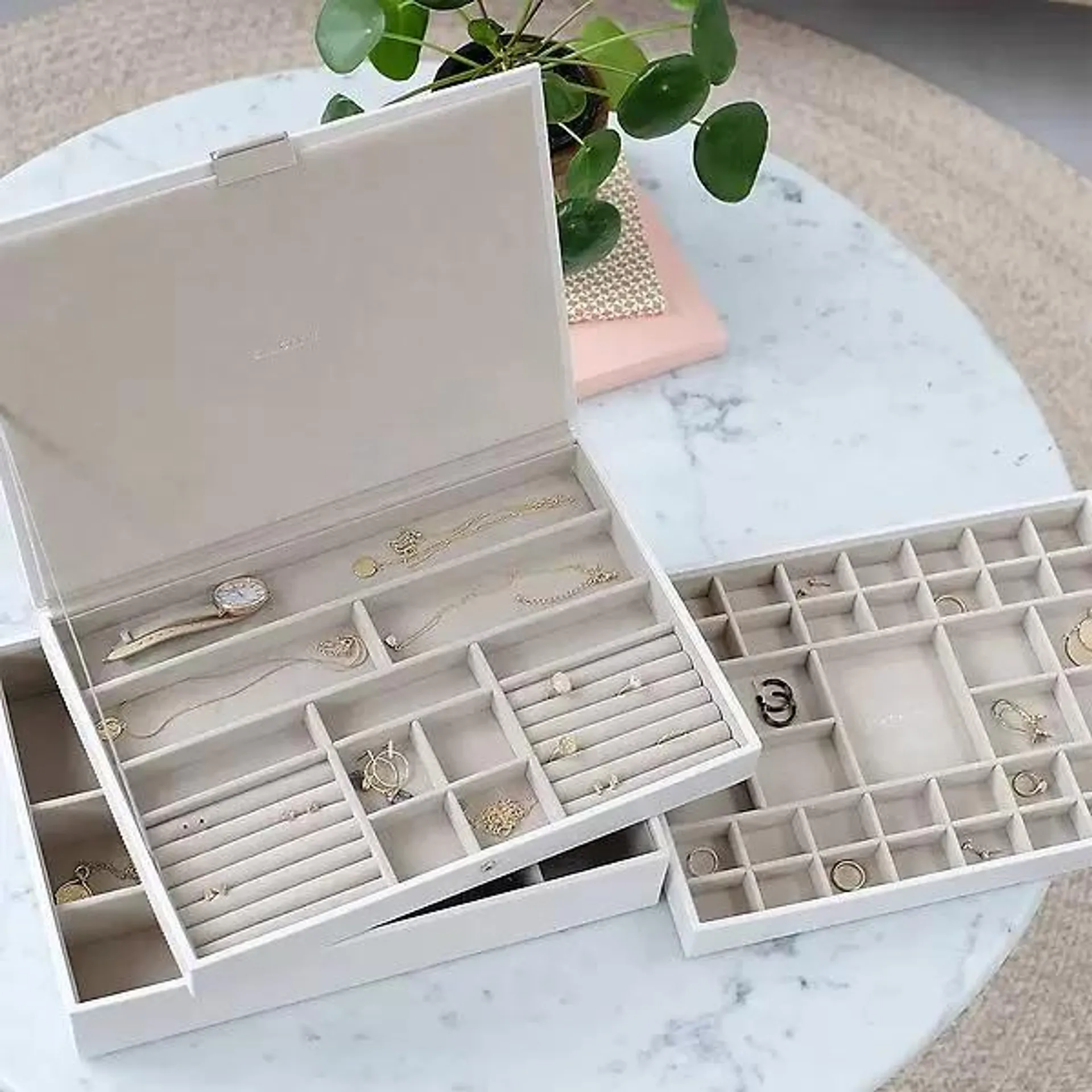 Stackers White Supersize Jewelry Box Collection
