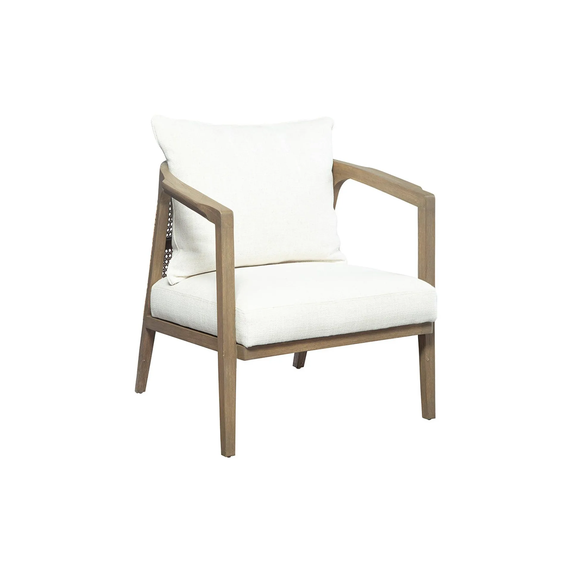 Cane Back Sloped Armchair