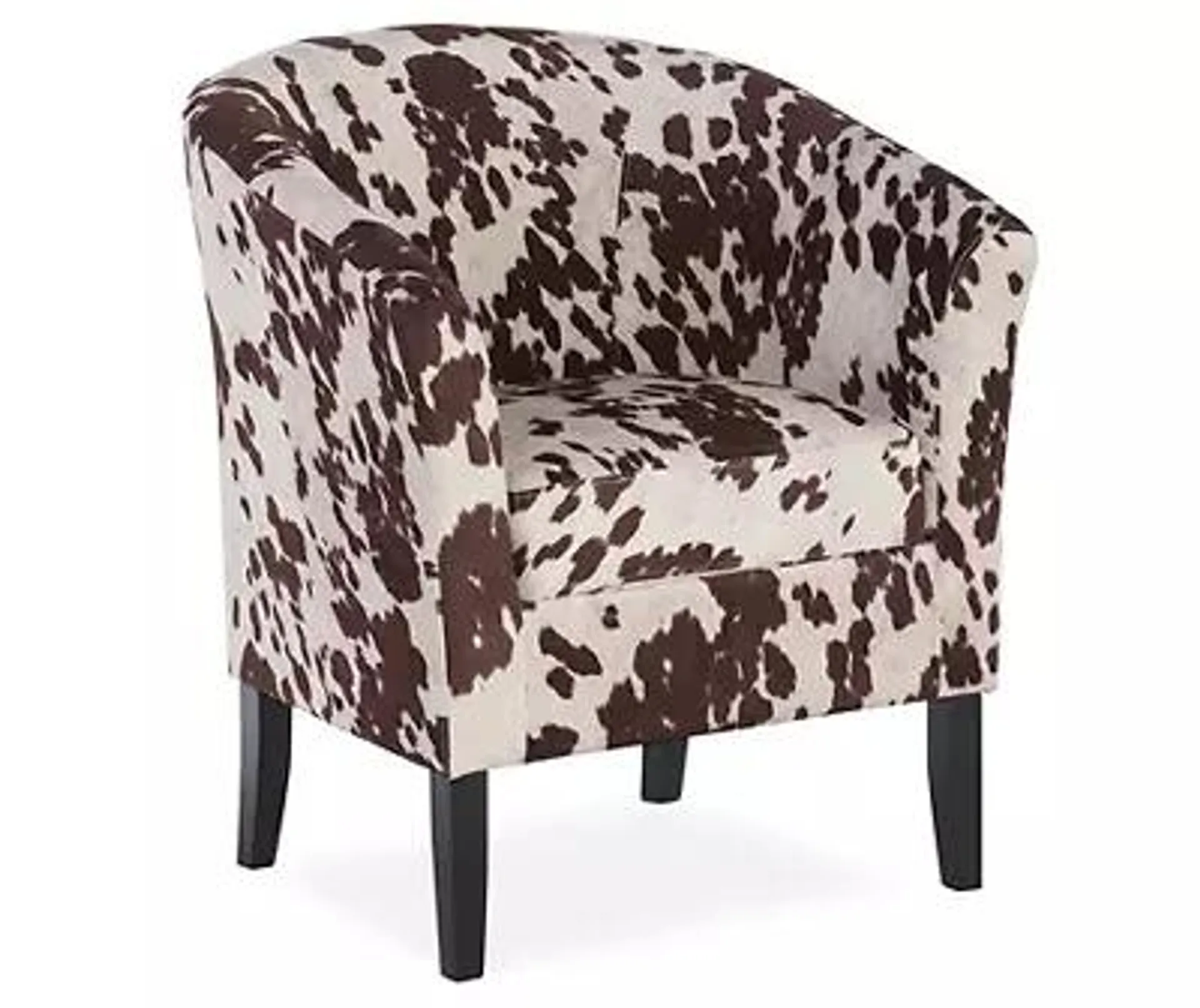 Spencer Cow Print Club Chair