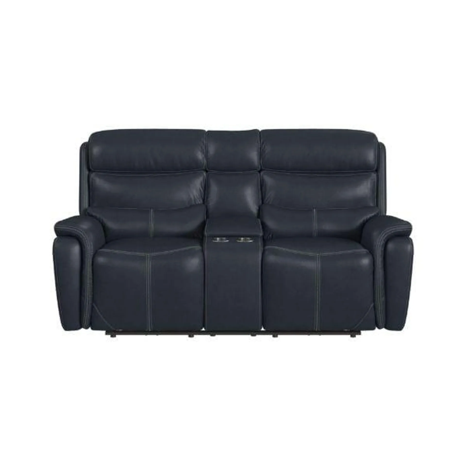 Aruba Dual Power Reclining Console Loveseat