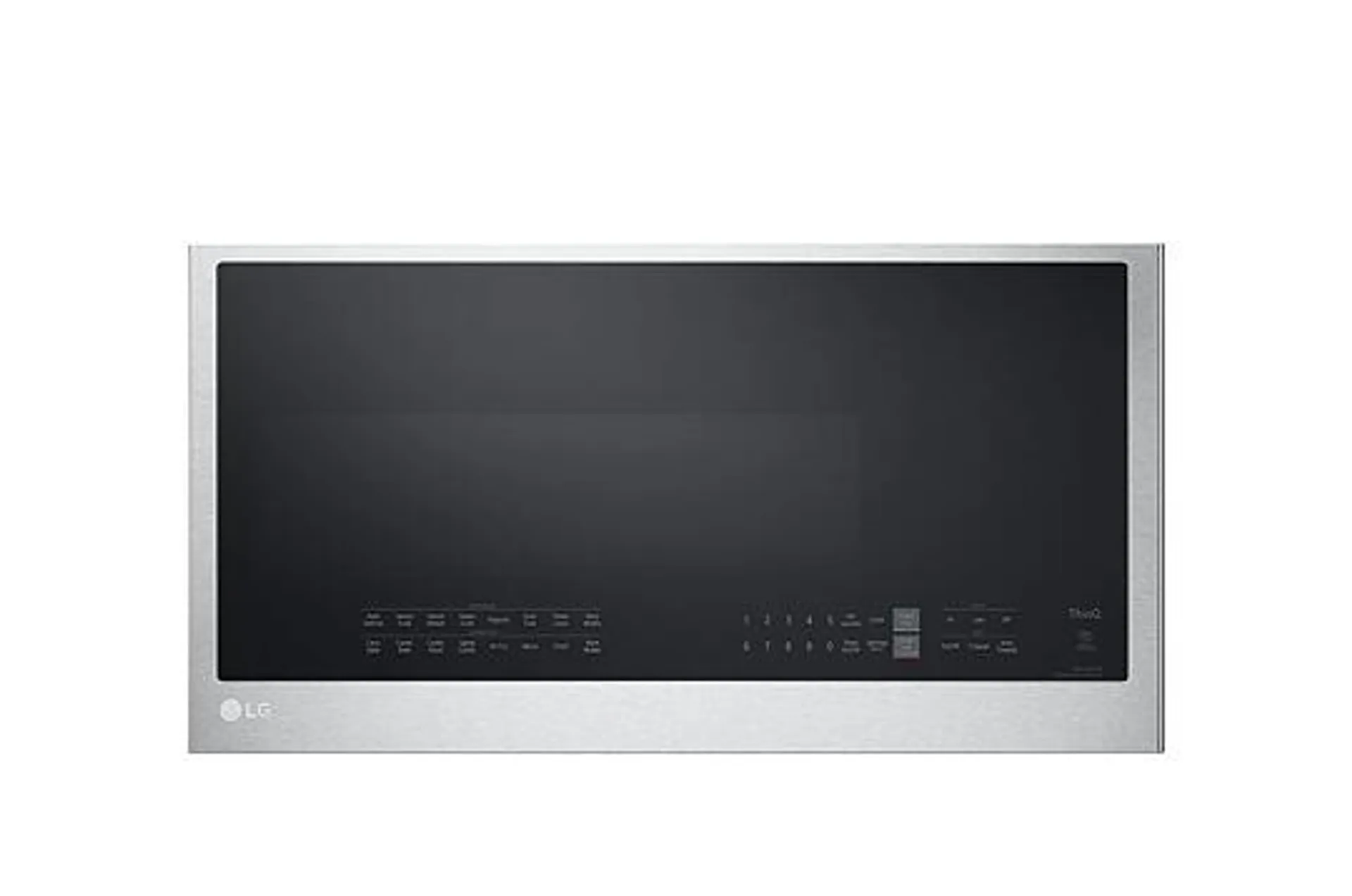 LG 30 in. 1.7 cu. ft. Over-the-Range Microwave with 10 Power Levels, 300 CFM & Sensor Cooking Controls - Print Proof Stainless Steel