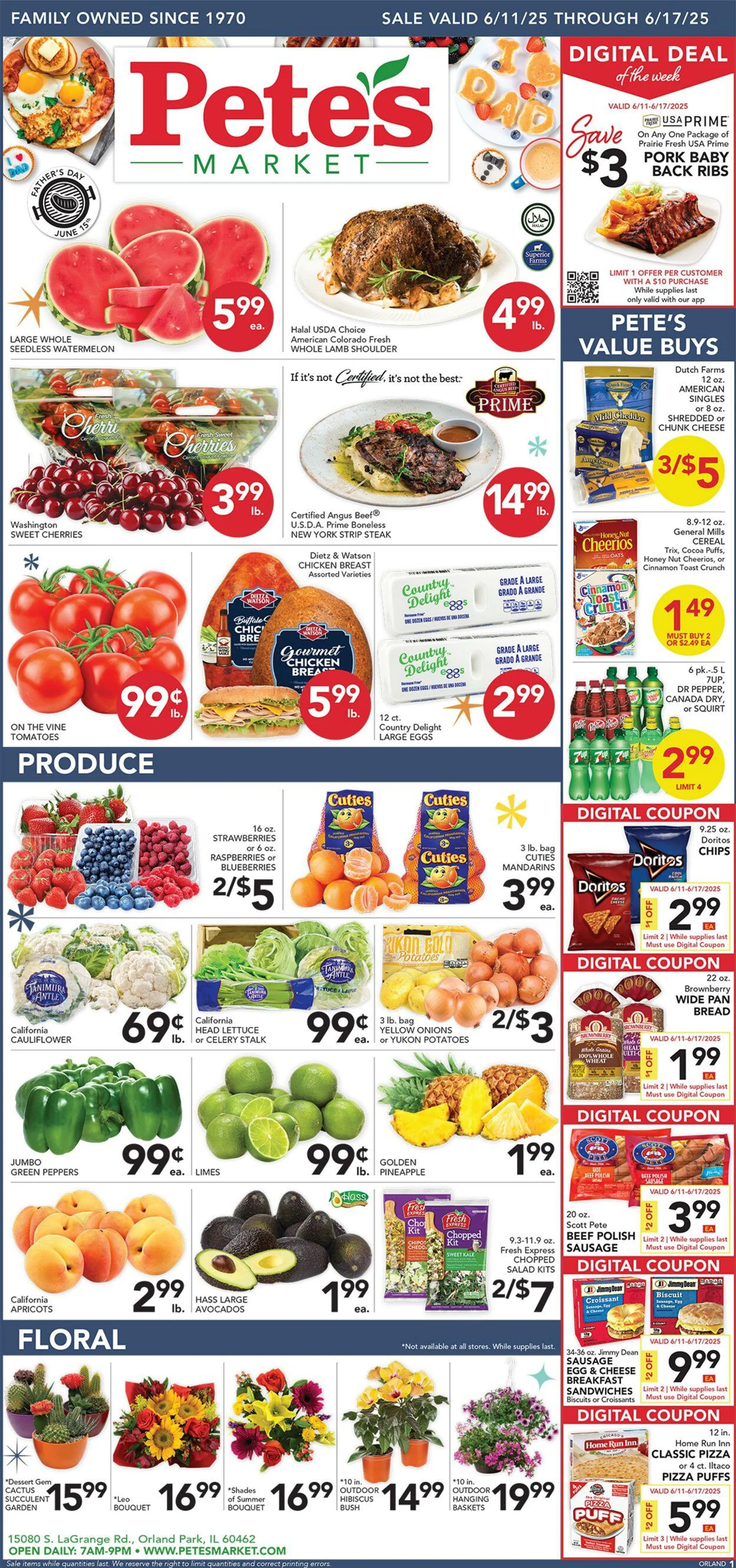 Weekly ad Pete's Fresh Market Current weekly ad from June 11 to June 17 2025 - Page 1